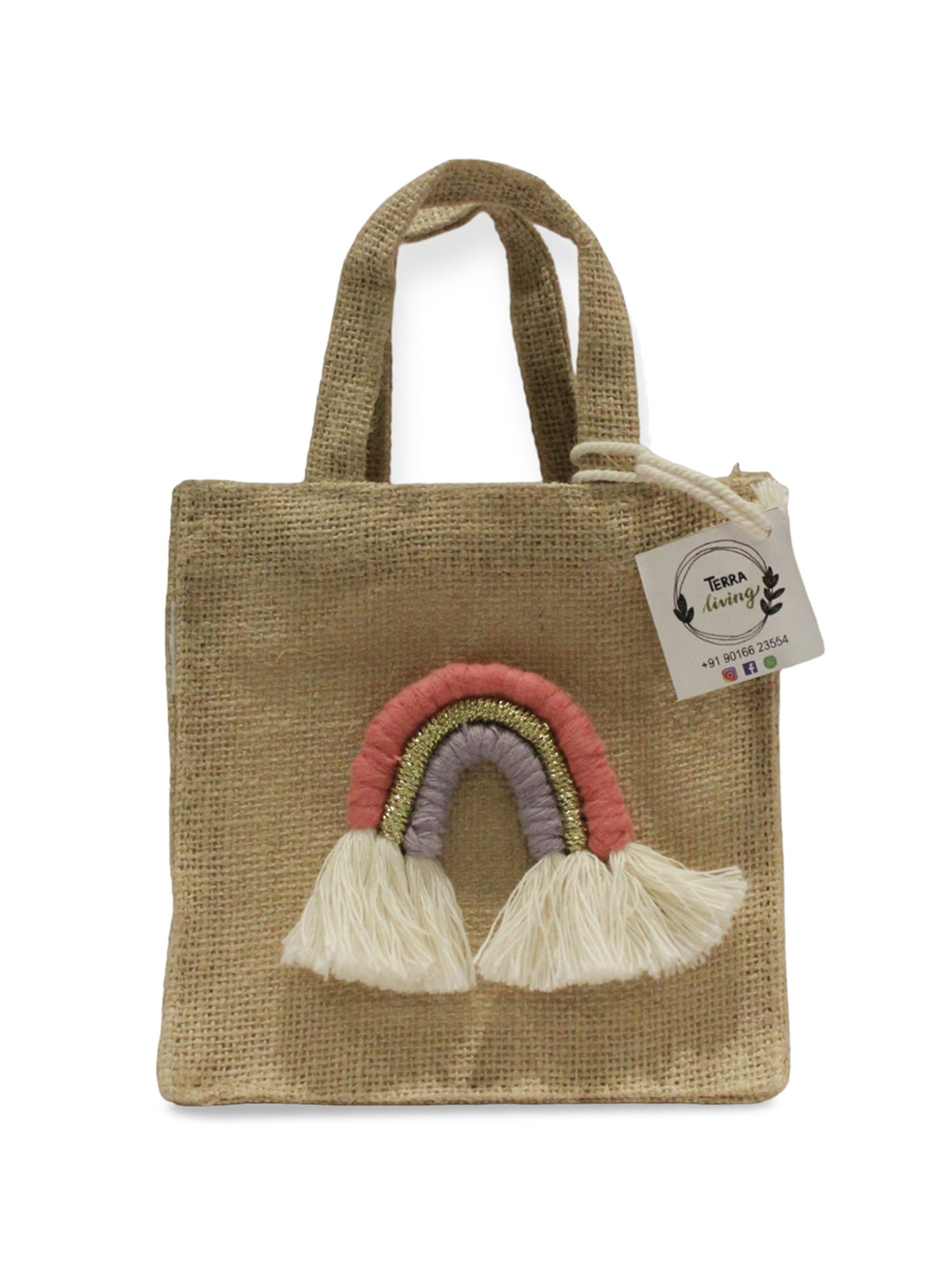 Terra Living Rainbow Shopper Tote Bag