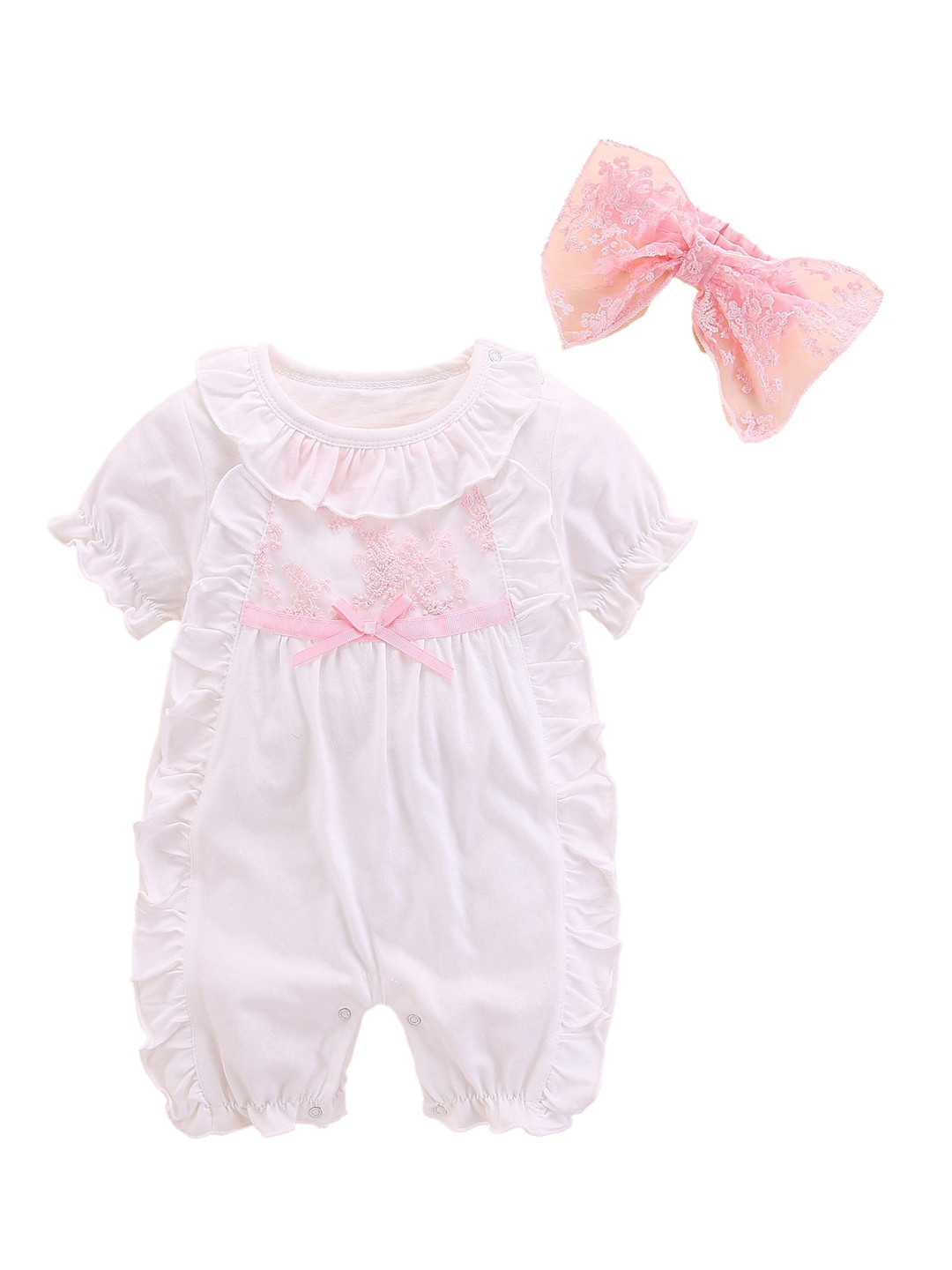 StyleCast Kids-Girls Rompers Comes With A Bow