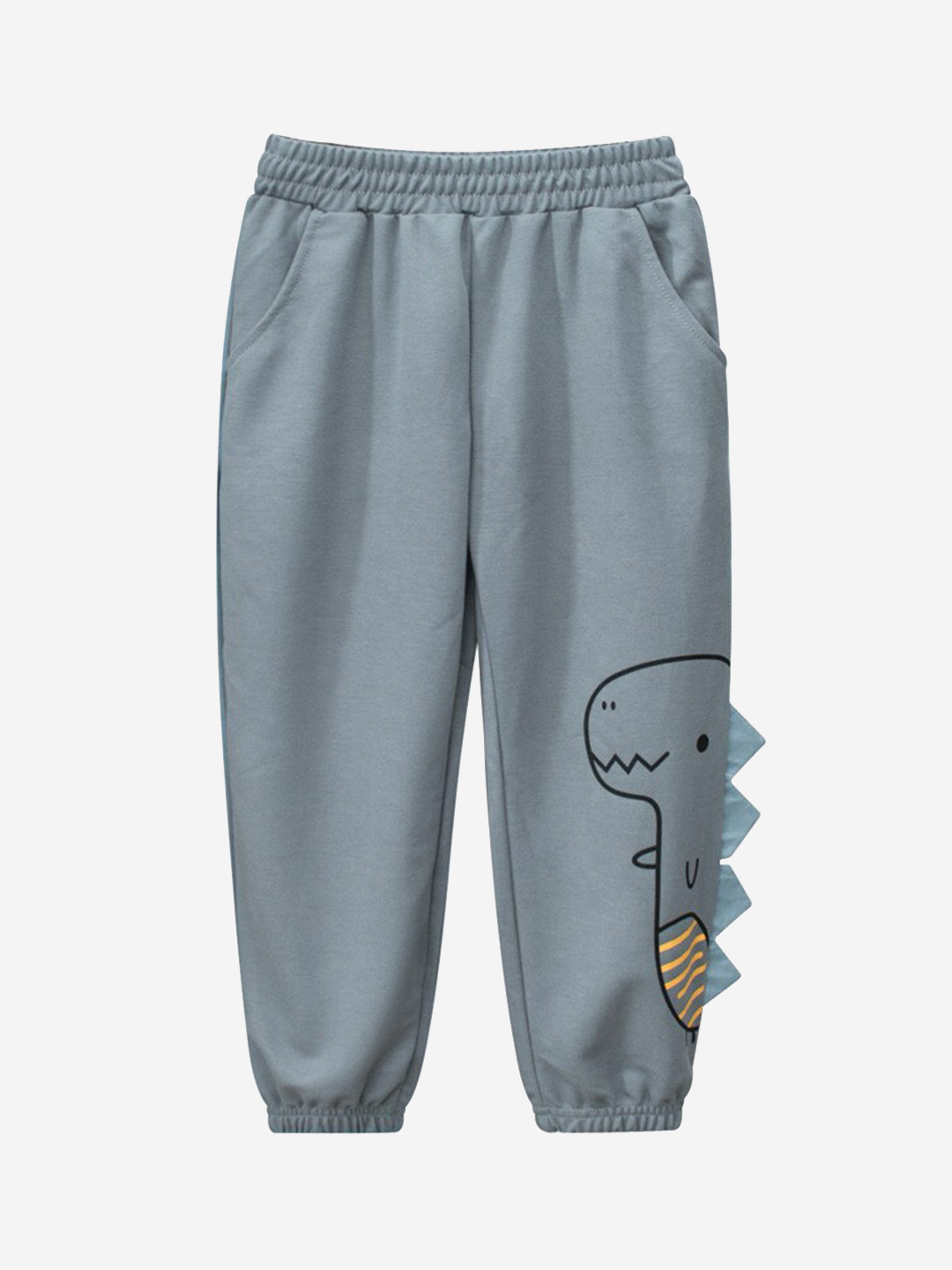 StyleCast Boys Grey Easy Wash Conversational Printed High Rise Joggers