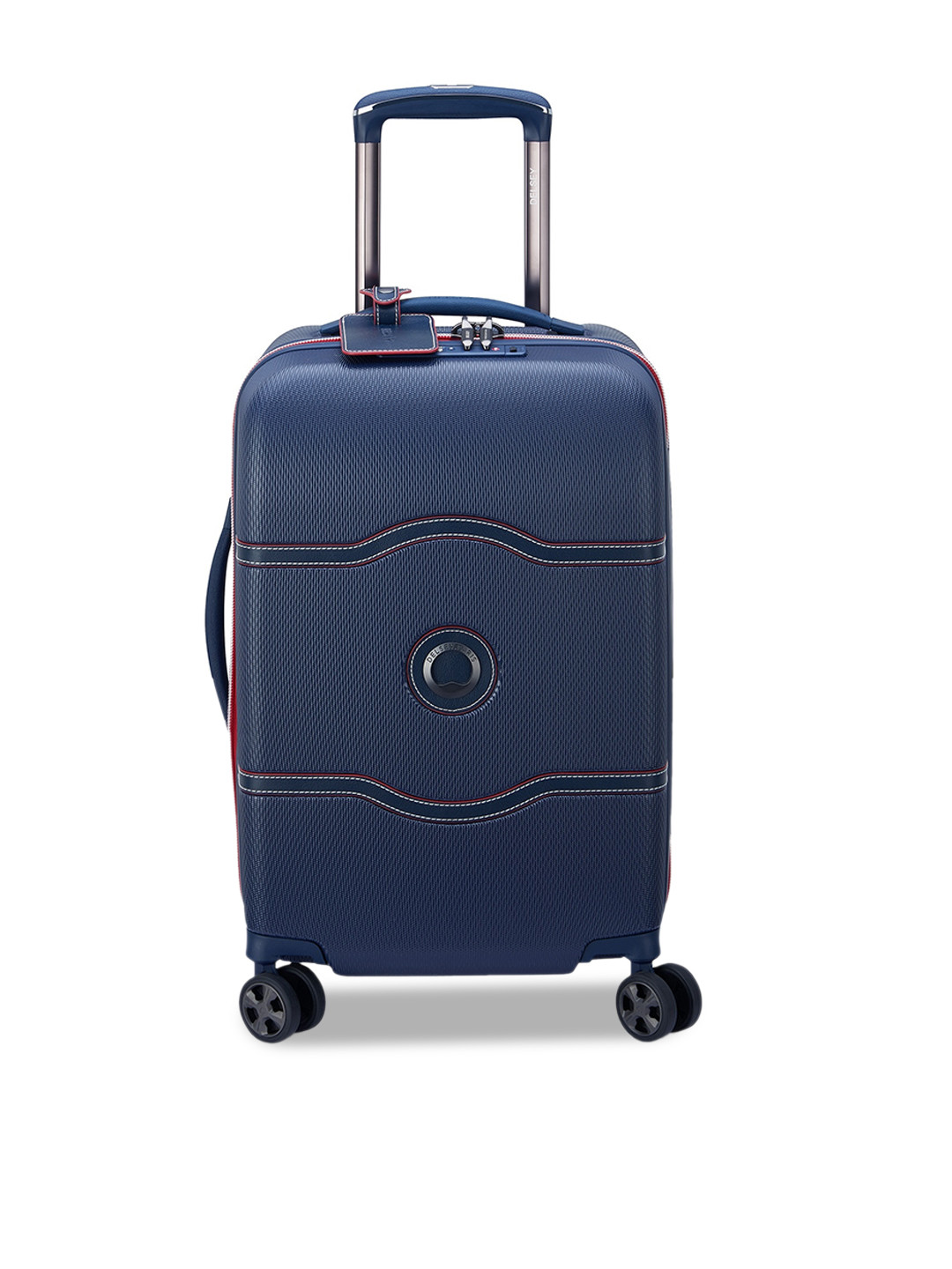 DELSEY PARIS CHATELET AIR 2.0 Medium Check-in Suitcase - Hard-Sided Blue Polycarbonate Trolley with TSA Lock