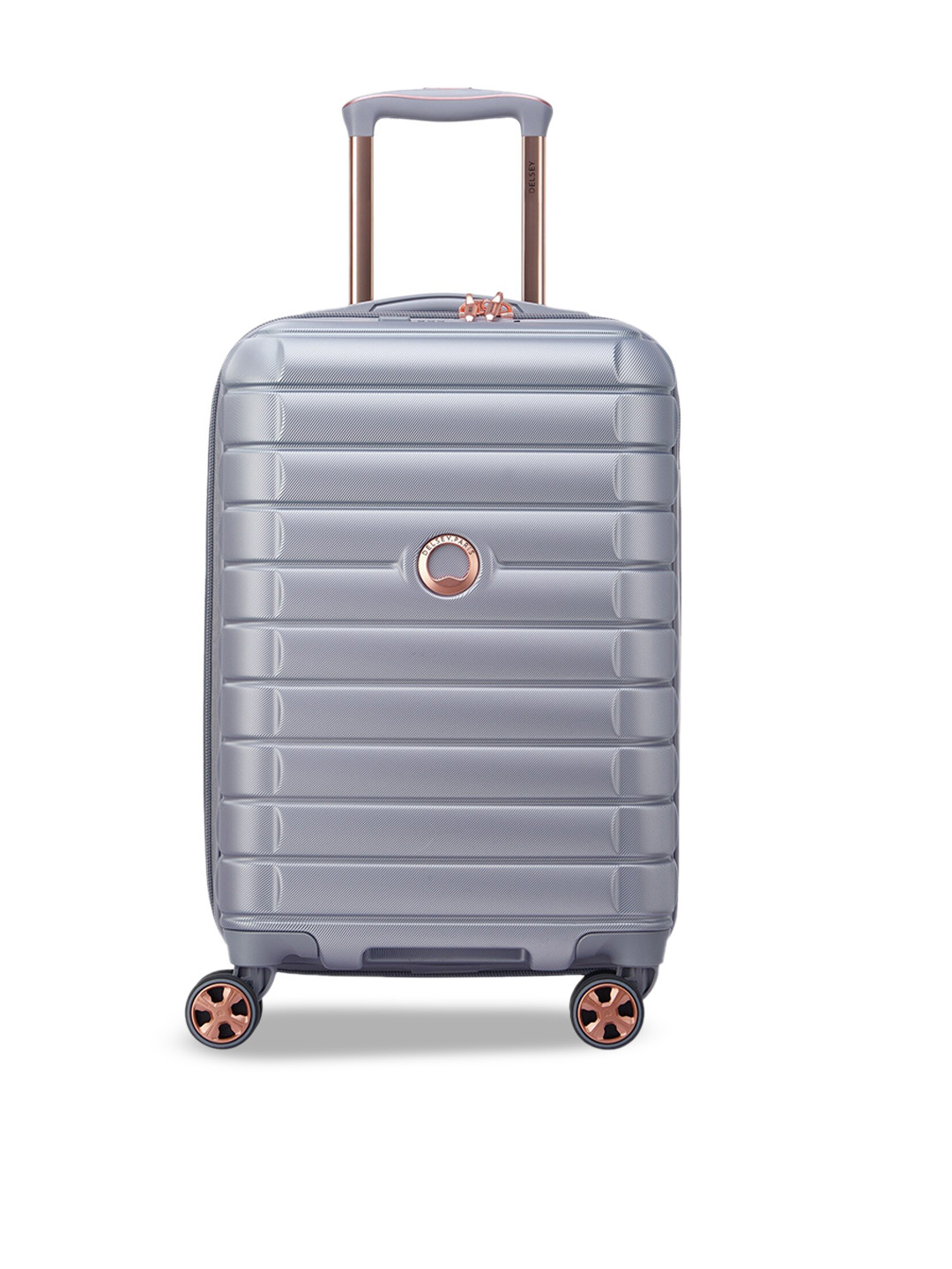 DELSEY PARIS SHADOW 5.0 Large Check-in Expandable Suitcase - Hard-Sided Platinum Polycarbonate Trolley with TSA Lock