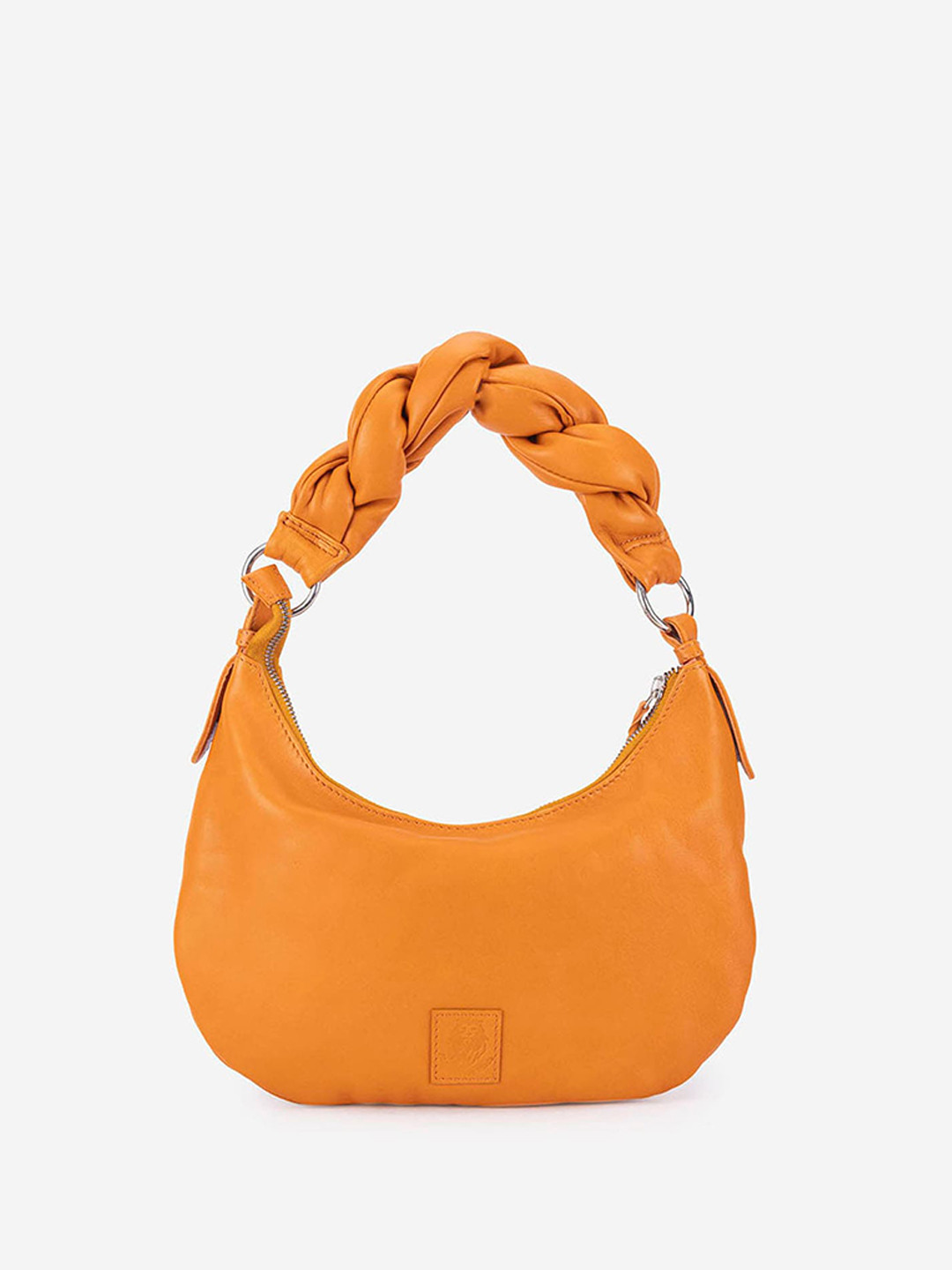 Abelardo De Moda Leather Half Moon Hobo Bag