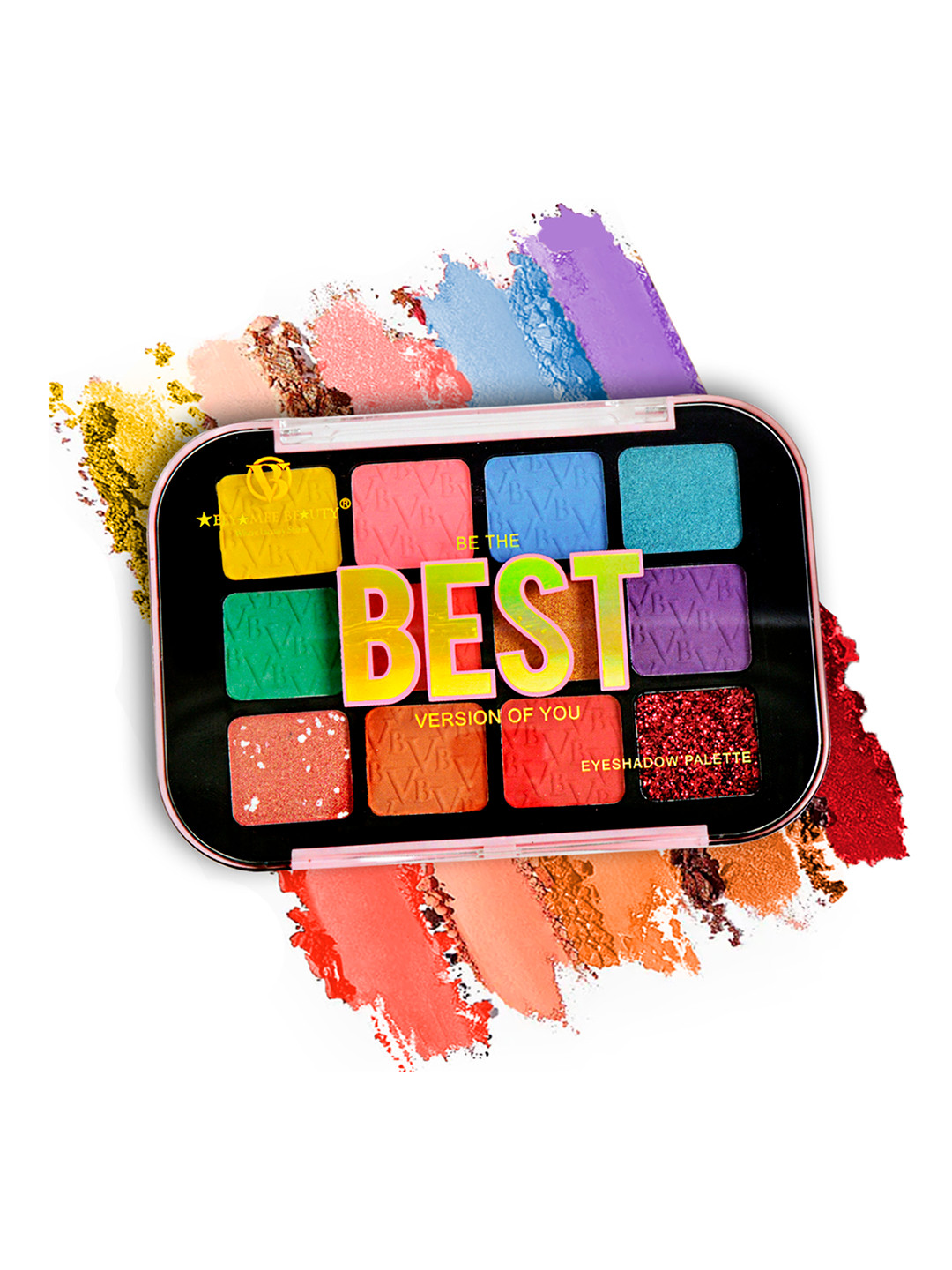 Adbeni Be The Best Version Of You 12-In-1 Matte & Shimmery Eyeshadow Palette-17g- Shade 02