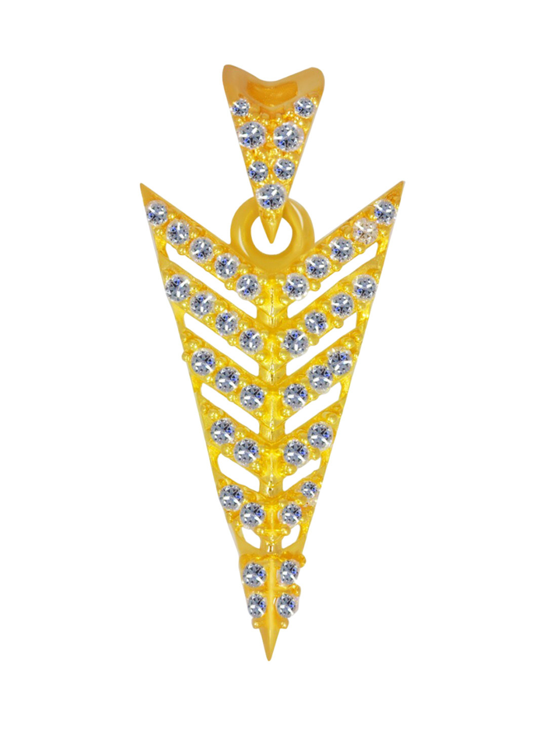 BHIMA BIS Hallmark 22KT Gold Arrow-Shape Pendant-2.54gm