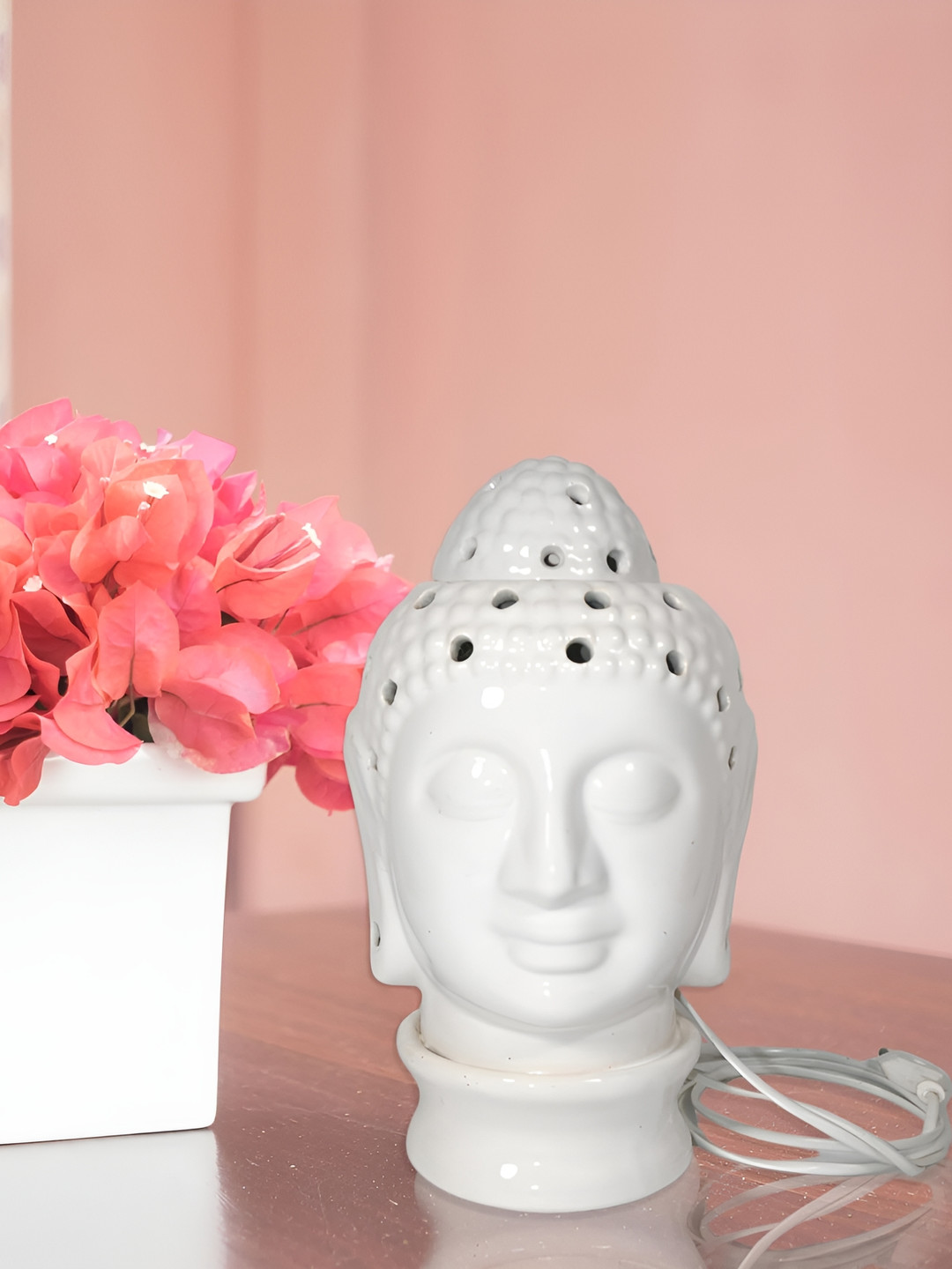 Crazy Sutra White Ceramic Large Buddha Electric Aroma Oil Burner Diffuser