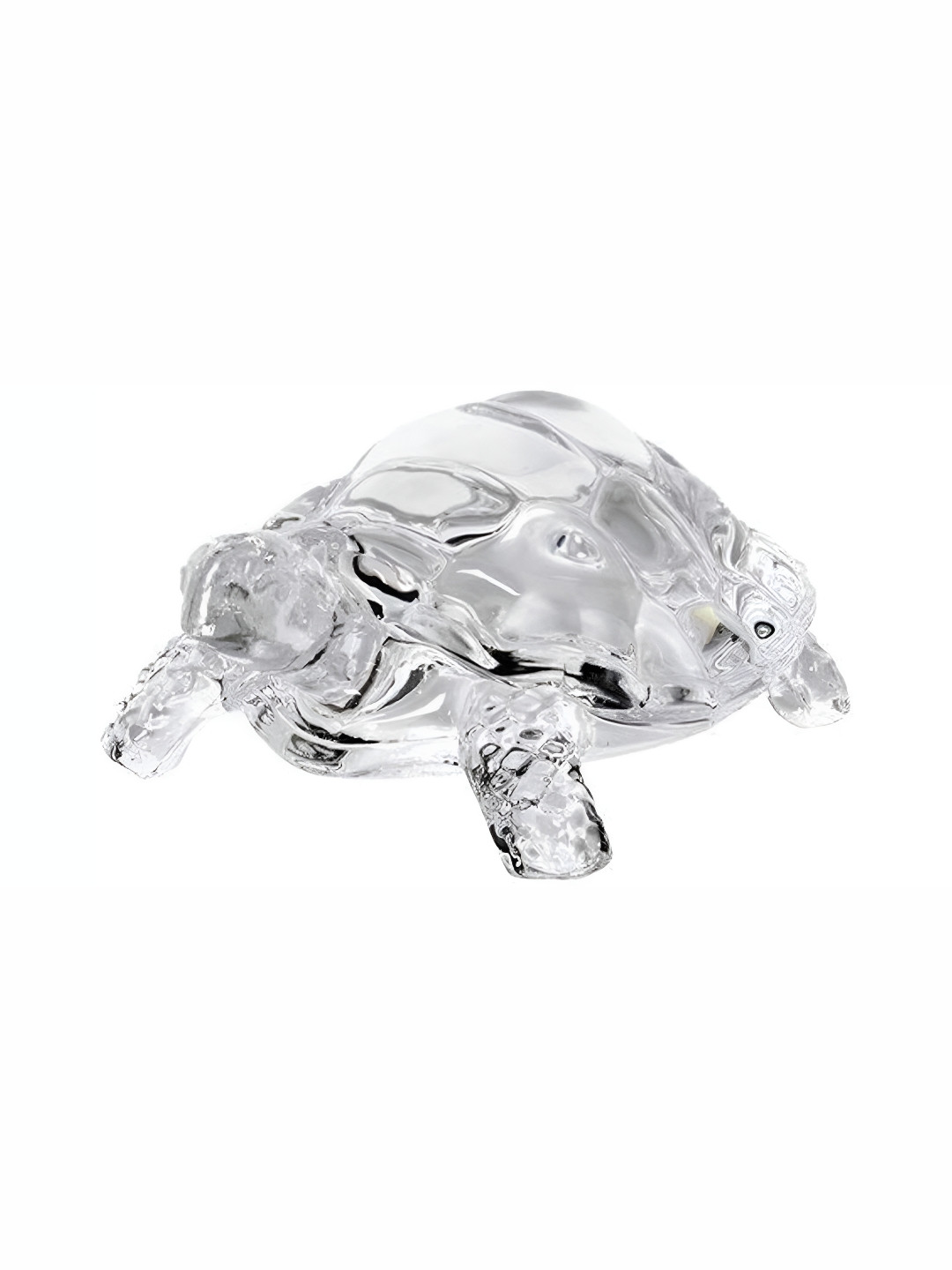 Navyaksh White Crystal Matte Prayer Room Small Showpiece - 1.2 Inches