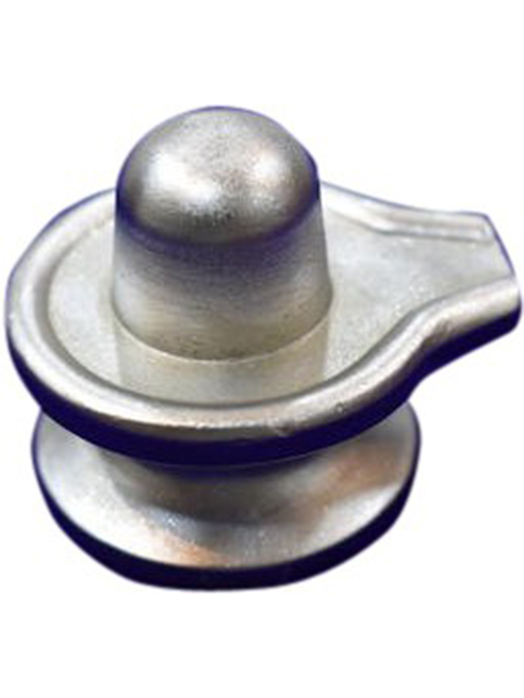 Navyaksh Parat Silver Metal Metallic Prayer Room Small Showpiece - 1 Inches