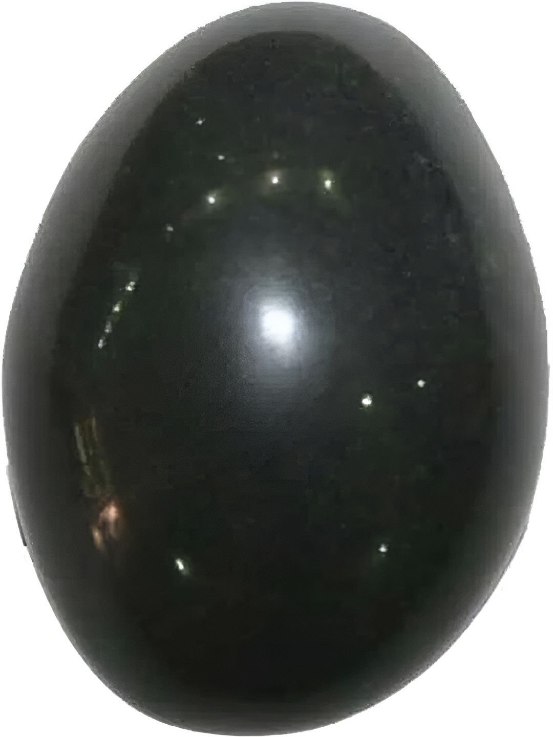 Navyaksh Pathar Pindi Black Marble Glossy Prayer Room Small Showpiece - 1.2 Inches