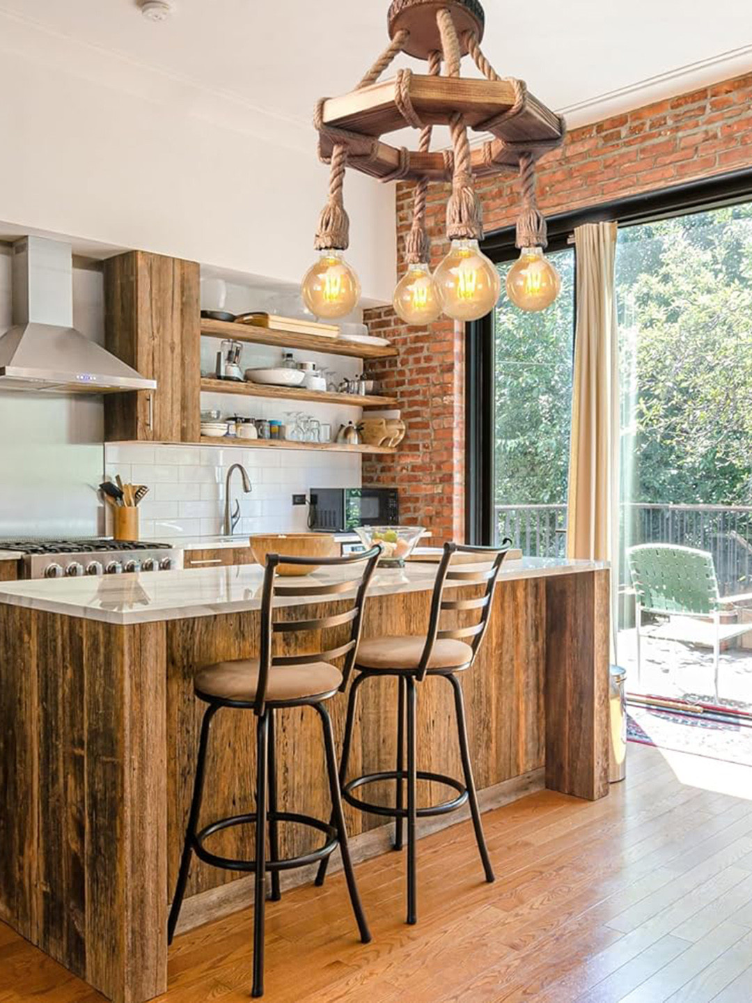 Artica Unisex Beige Wooden Contemporary Ceiling Lamp