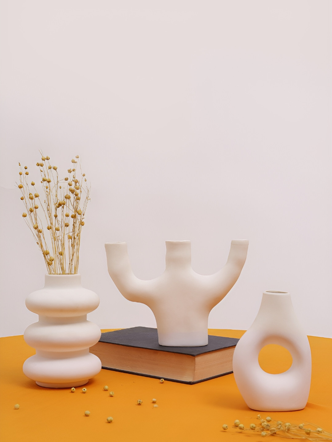 PUREZENTO Set of 3 Ceramic Vase