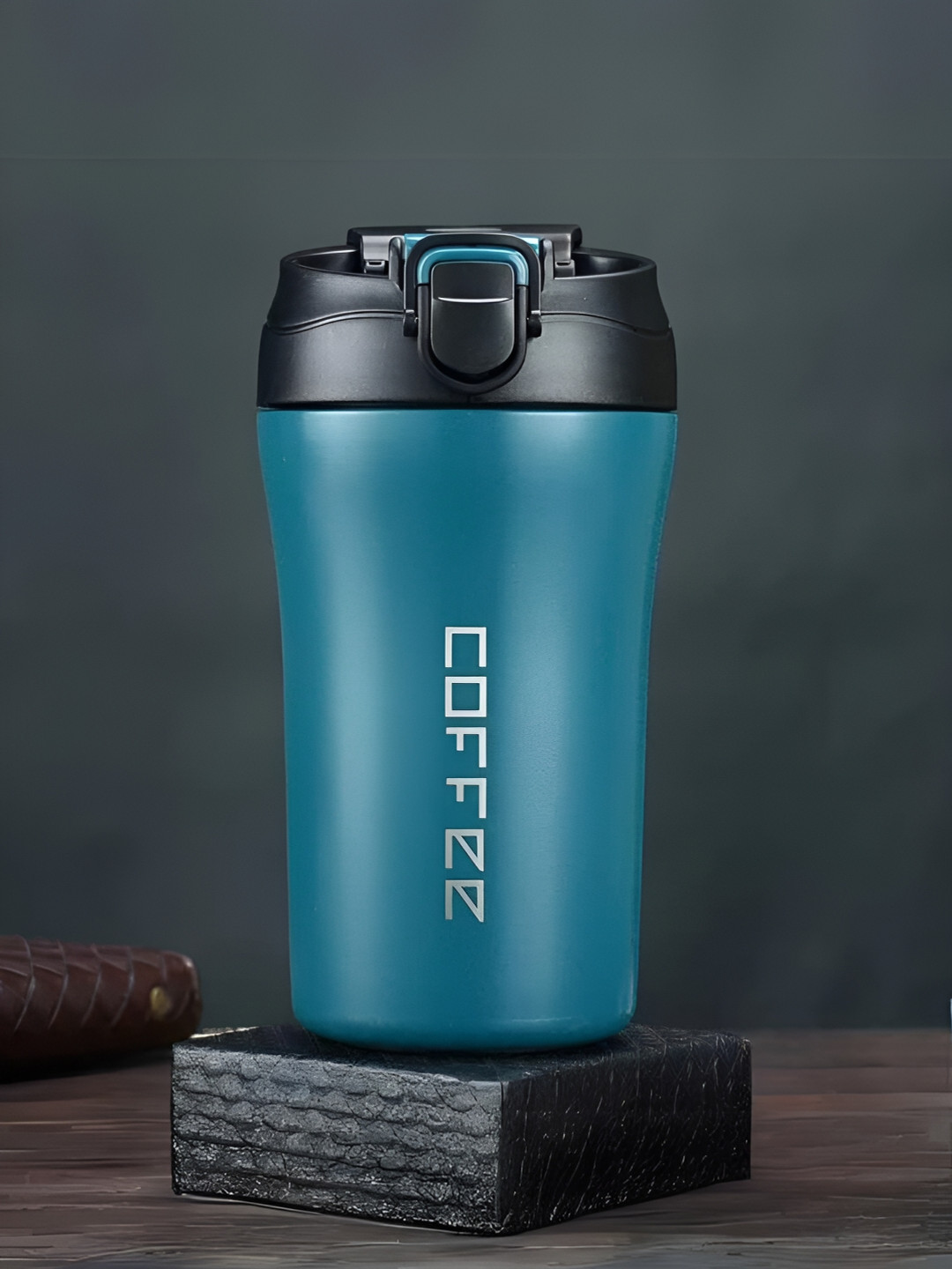 UniKart Green and Black Solid Stainless Steel 400ml