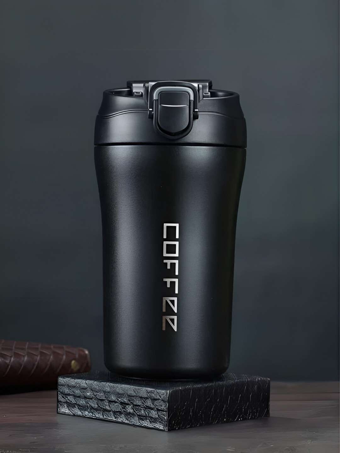 UniKart Black Stainless Steel Water Bottle 400 ml