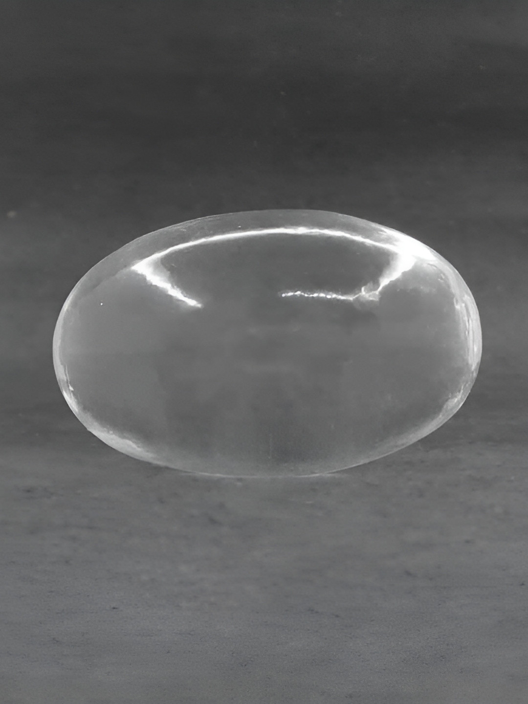 Navyaksh Pindi Transparent Crystal Glossy Prayer Room Small Showpiece - 0.4 Inches