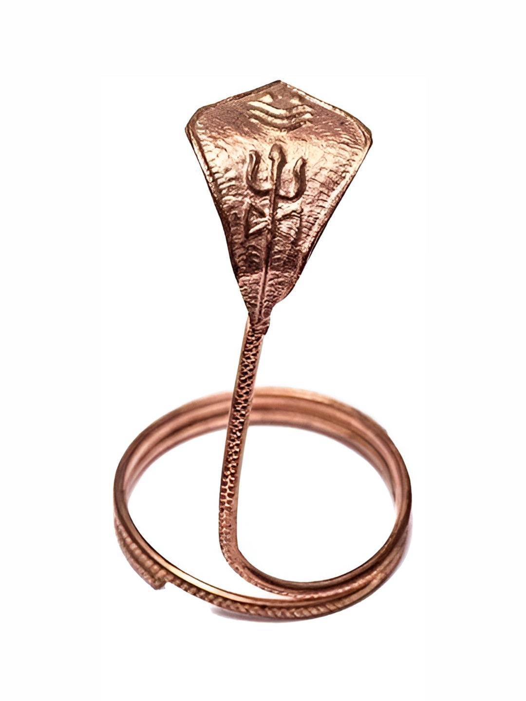 Navyaksh Naag Brown Metal Natural Prayer Room Small Showpiece - 2 Inches