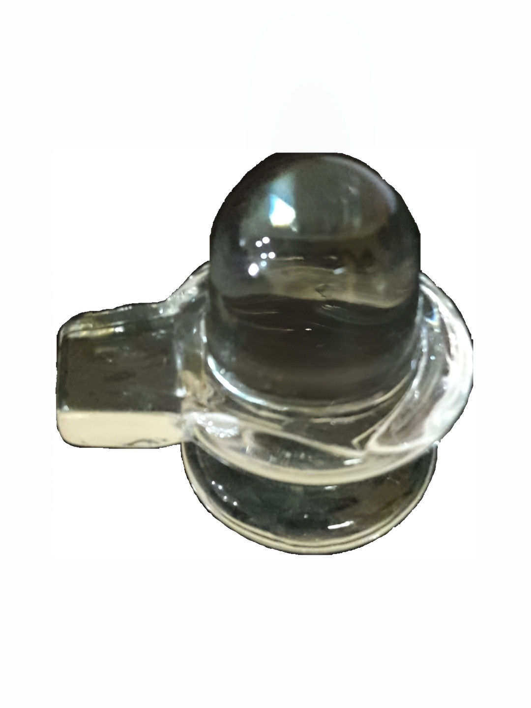 Navyaksh Shivling Black Marble Natural Prayer Room Small Showpiece - 1.2 Inches