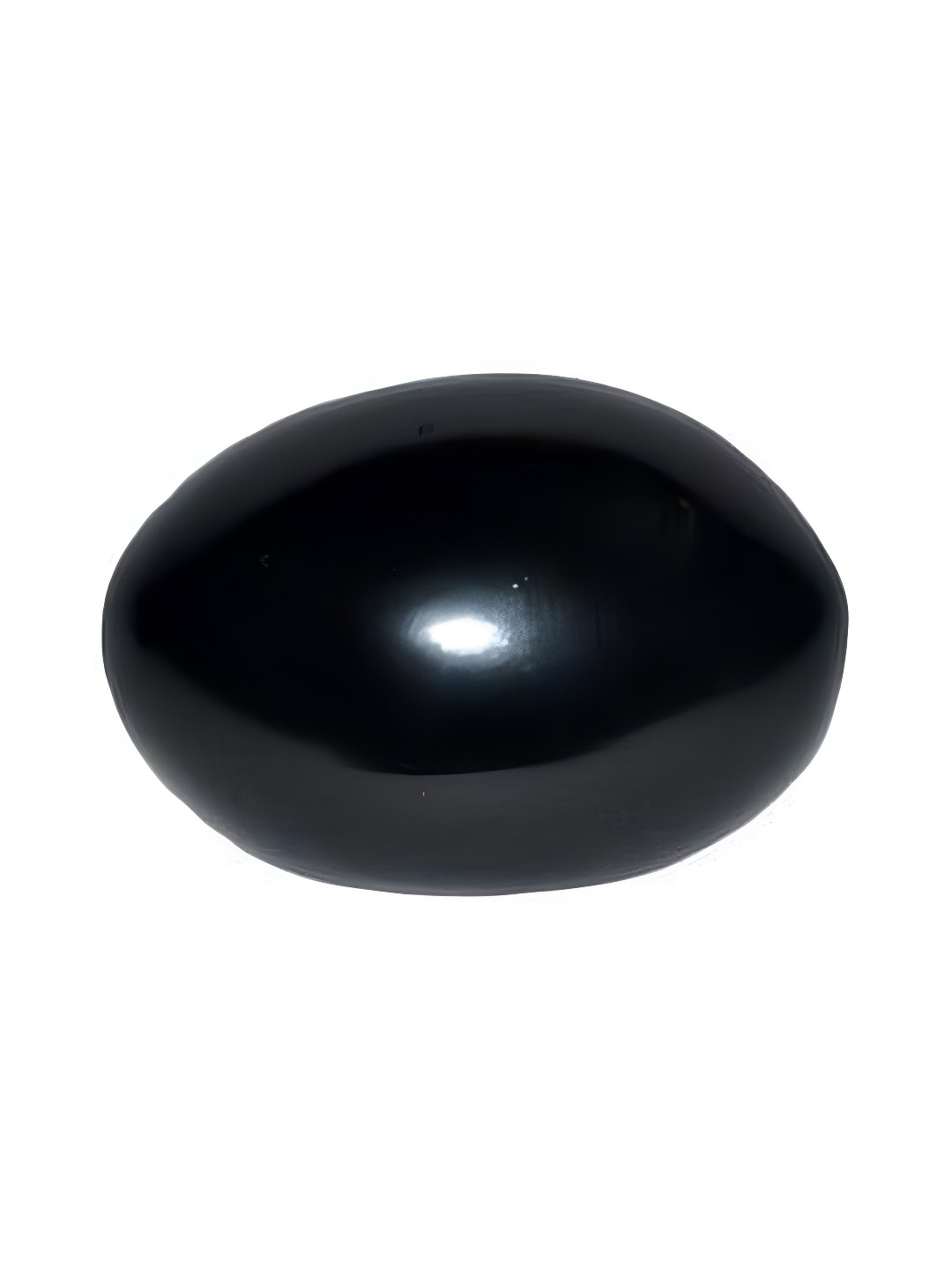 Navyaksh Kalapatthar Black Stone Glossy Prayer Room Tiny Showpiece - 2 Inches
