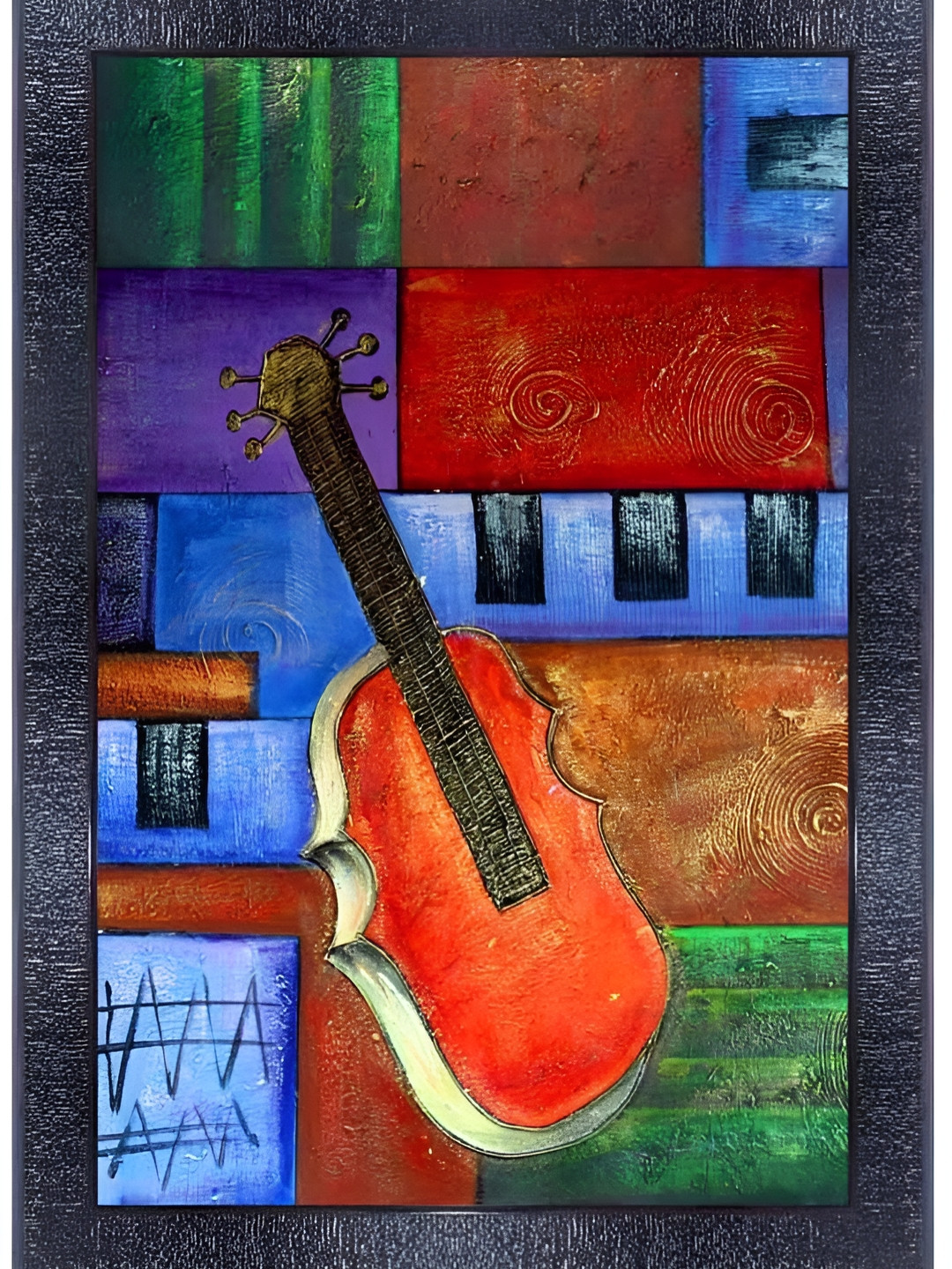 PnF Black & Green Glass Other Wall Art