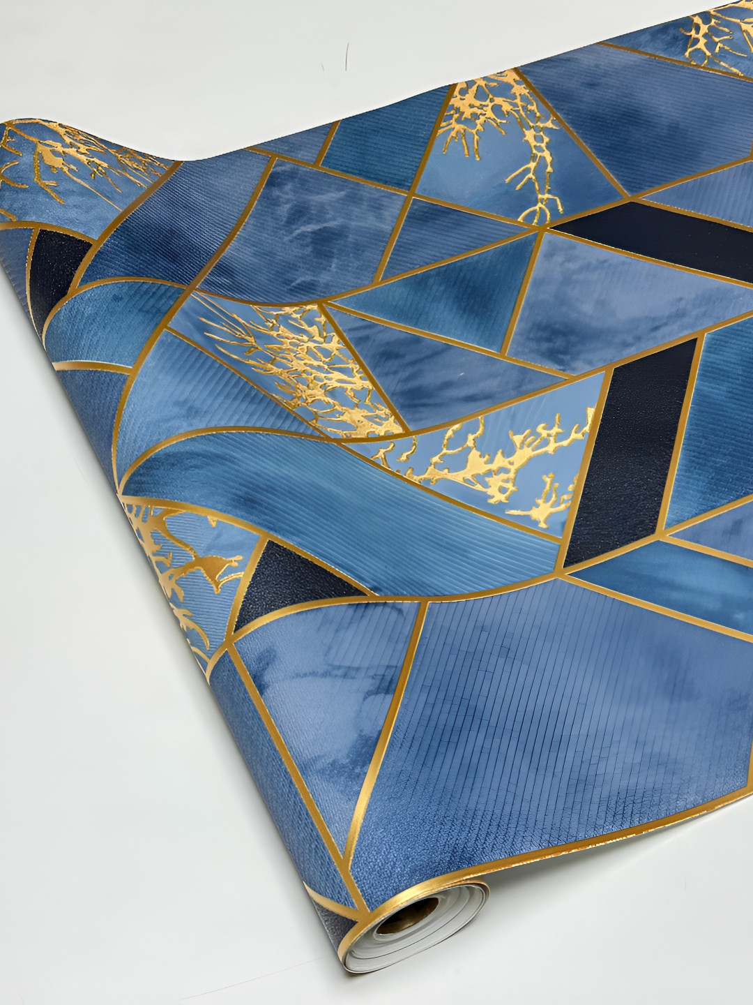 Rosecraft Blue Abstract Printed Wall Sticker