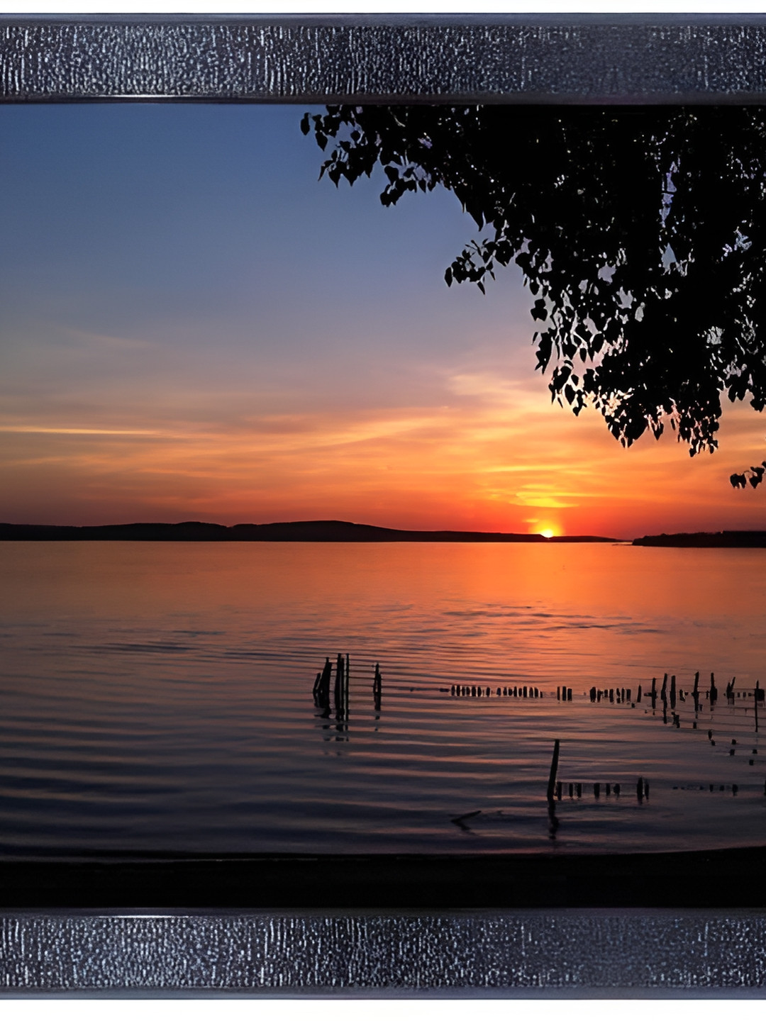 PnF Black & Orange Paper Painting Wall Art