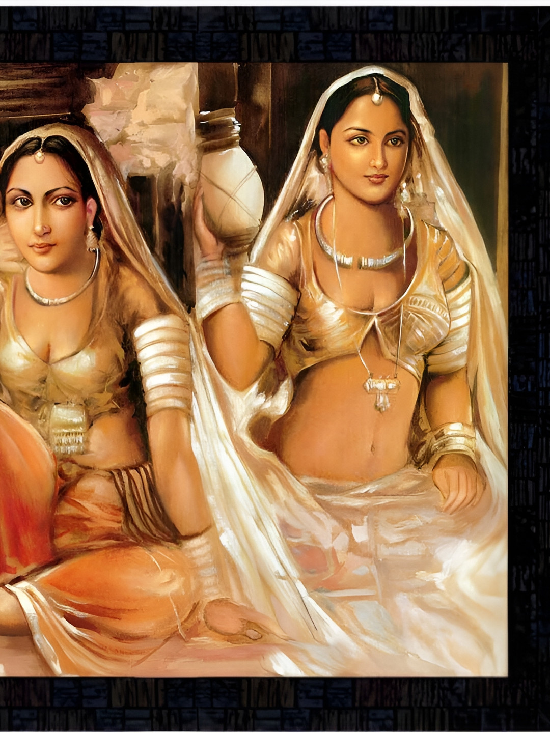 PnF Black & Beige Painting Wall Art