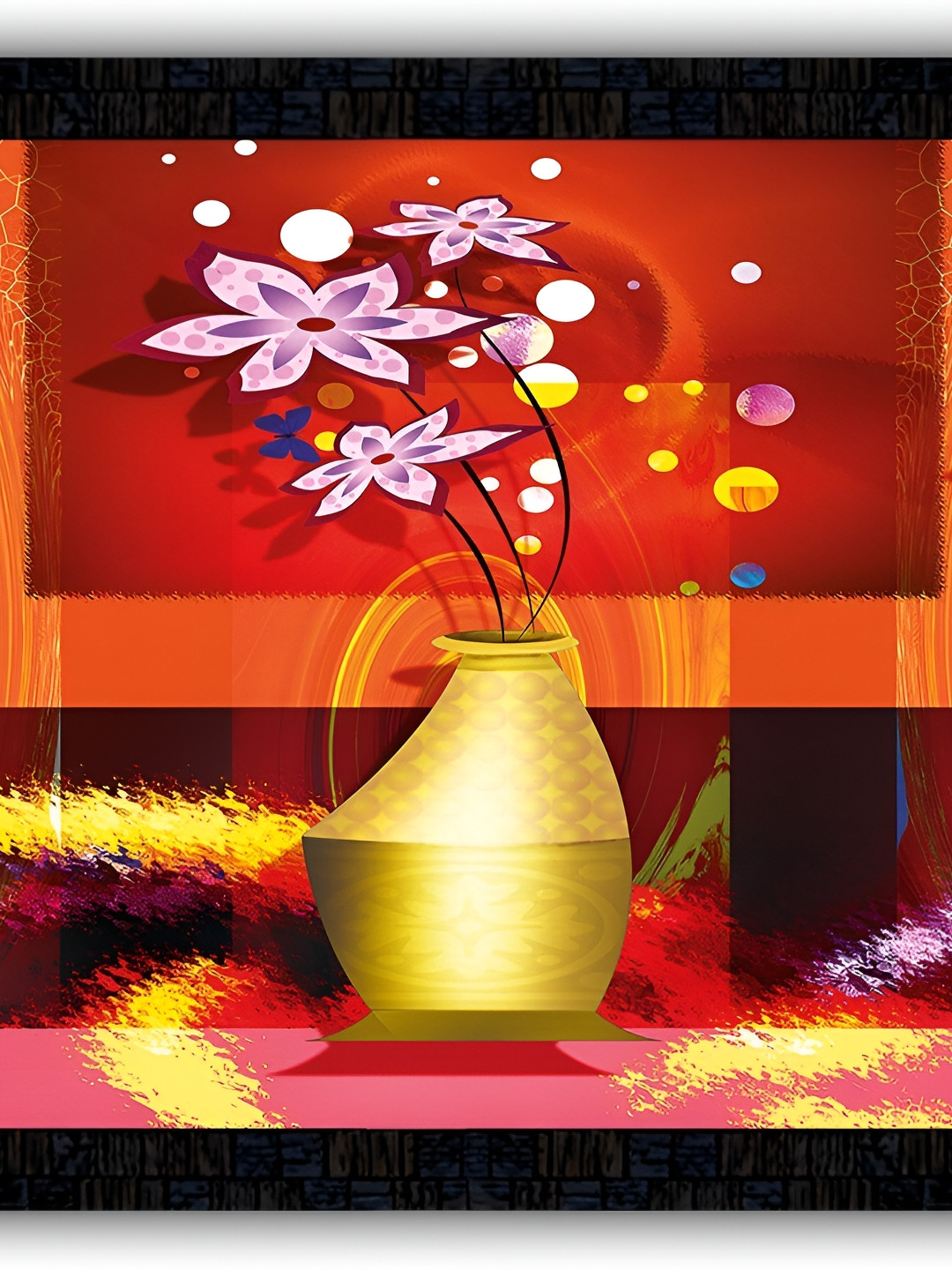 PnF Paper Wall Square Paintings Wall Art - 4 x 4 In