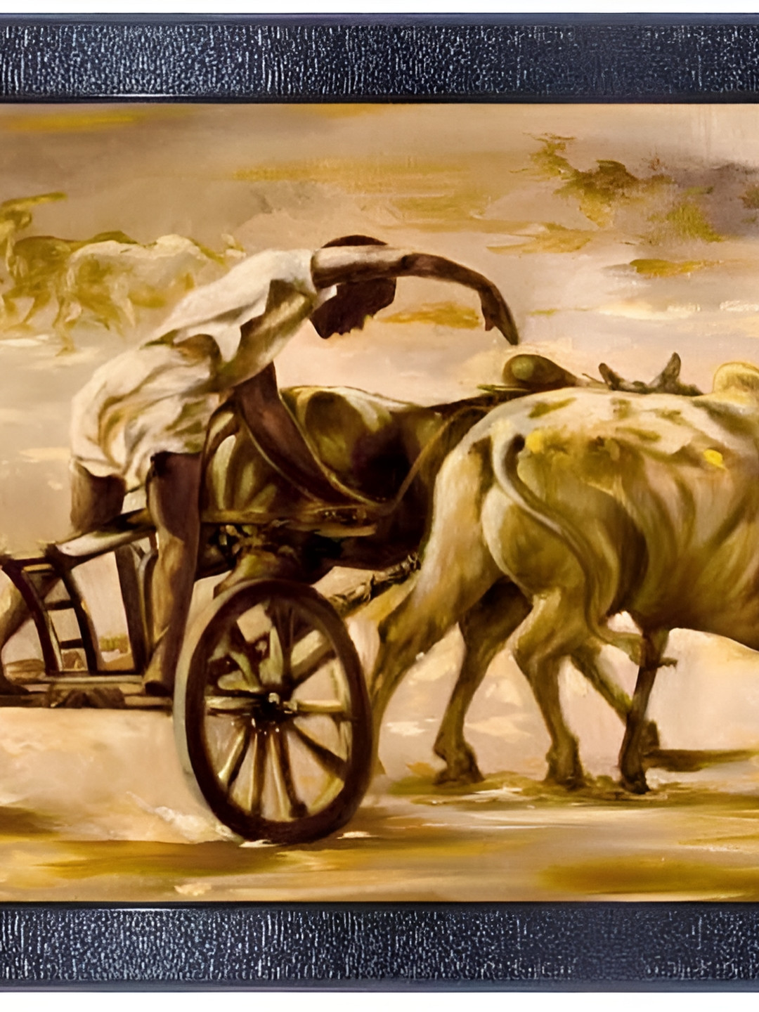 PnF Black & Beige Glass Abstract Wall Art