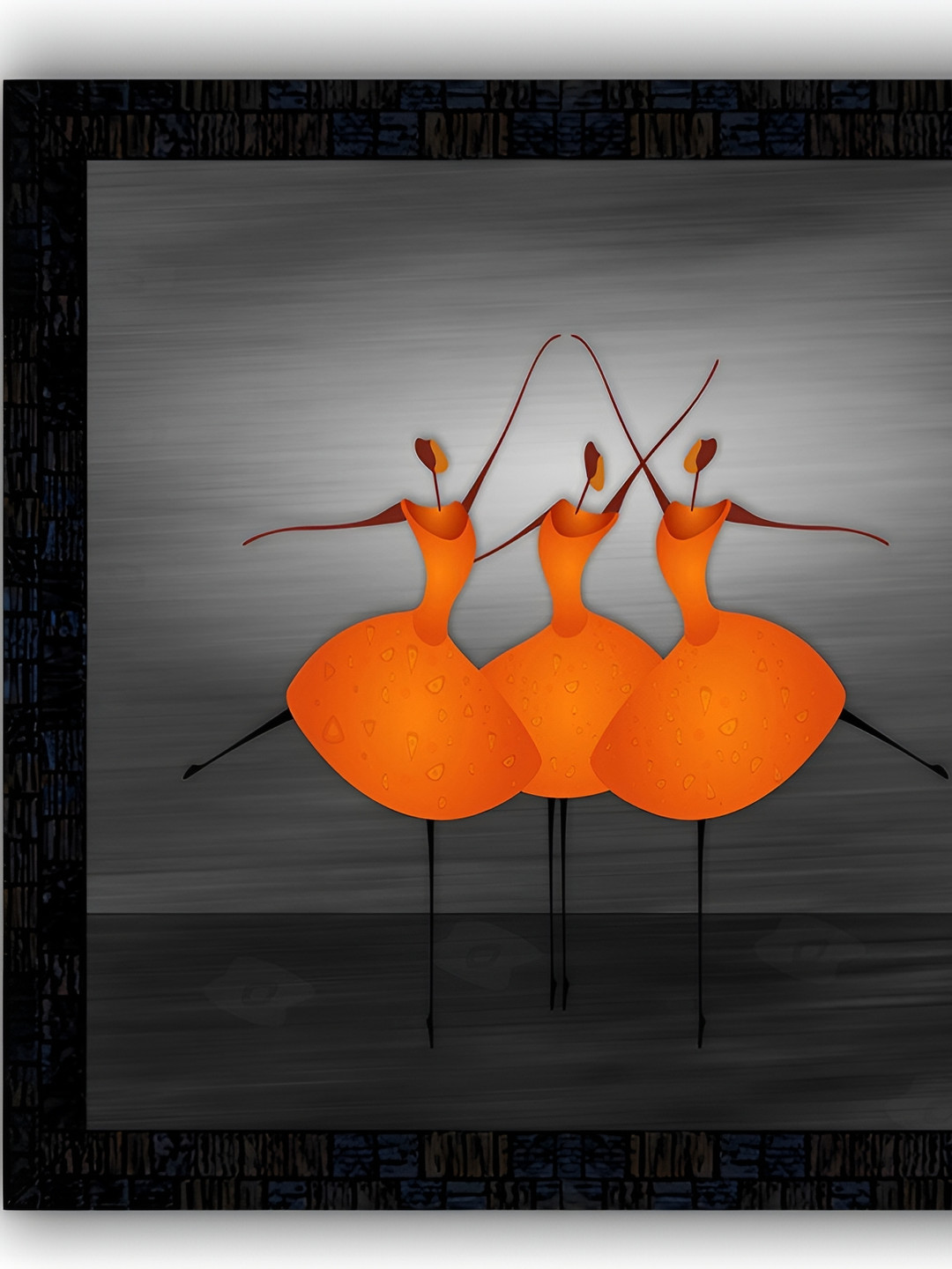 PnF Black & Grey Paper Abstract Painting Wall Art