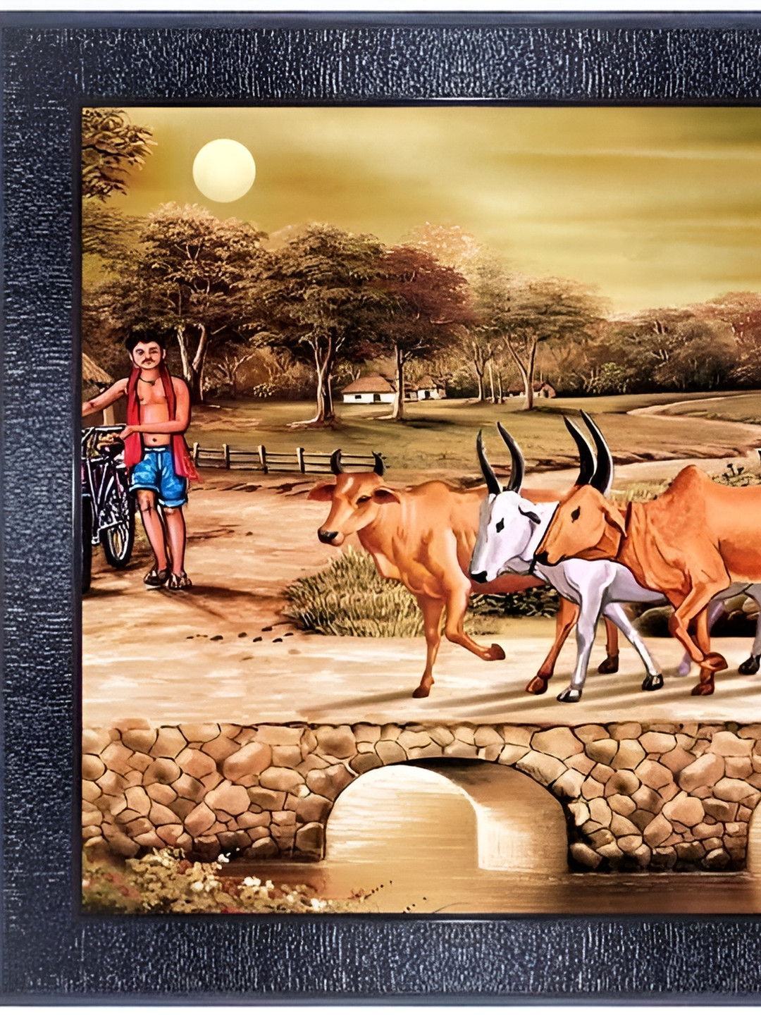 PnF Black & Brown 1 Piece Wood Other Wall Paintings