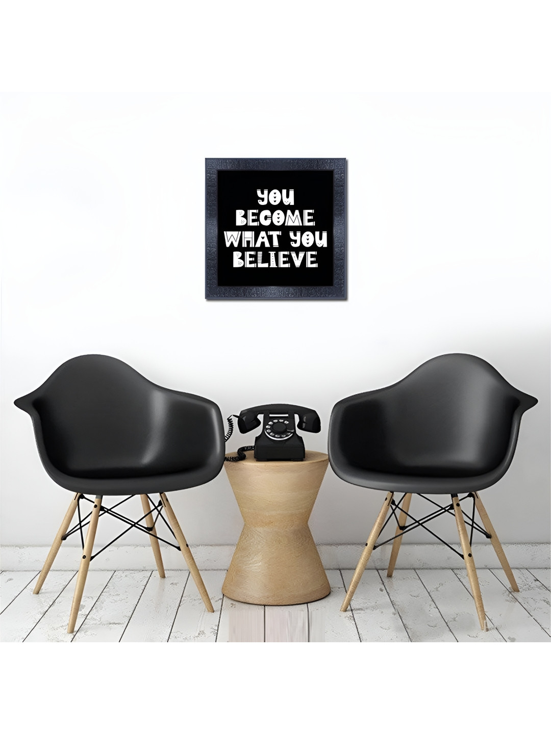 PnF You become what you believe Wood Wall Square Paintings Wall Art -12 x 12In