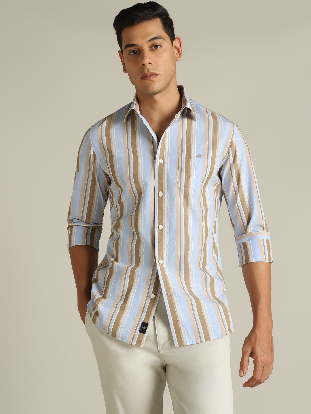 Dockers Men Striped Classic Fit Shirt