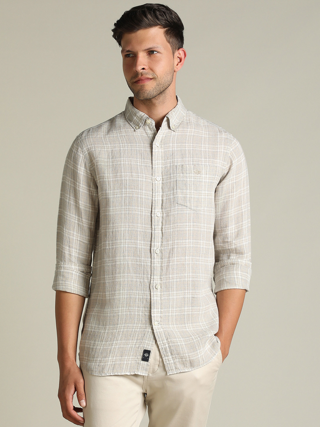 Dockers Men Checked Classic Fit Shirt