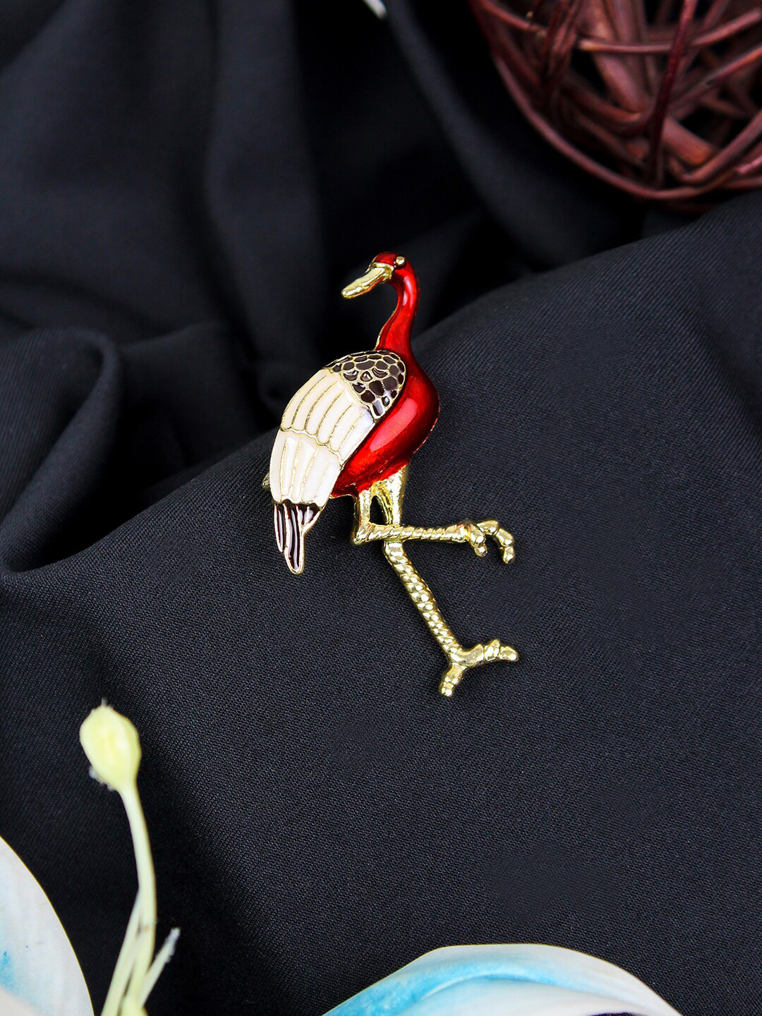 Kavove Feathered Fiesta Charm Brooch