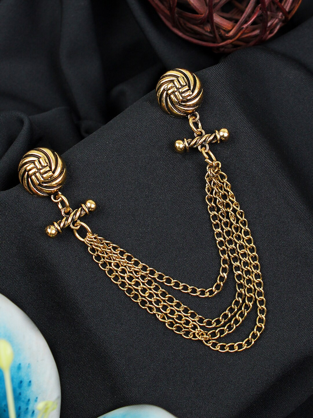 Kavove Twin Hoops Charm Brooch