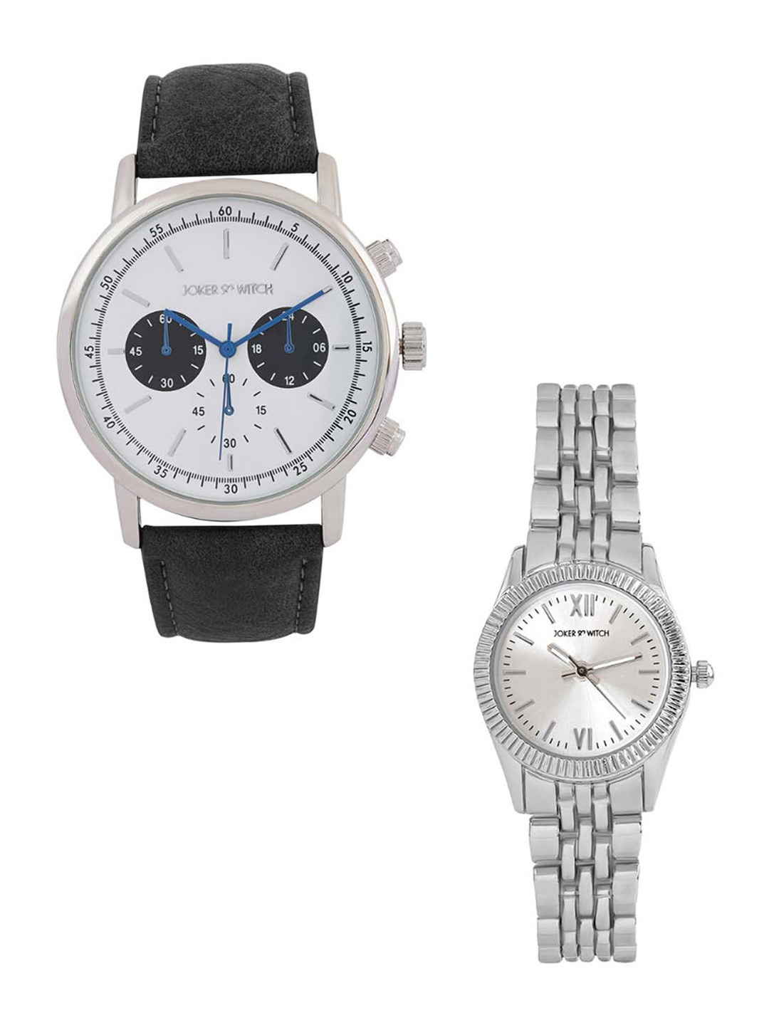 JOKER & WITCH Set Of 2 Analogue Couple Watches