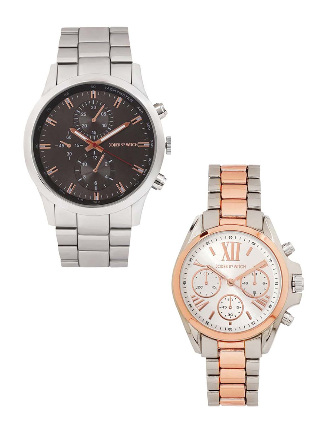 JOKER & WITCH Eleven and Mike Analogue His and Her Watches Giftset JWJCW404