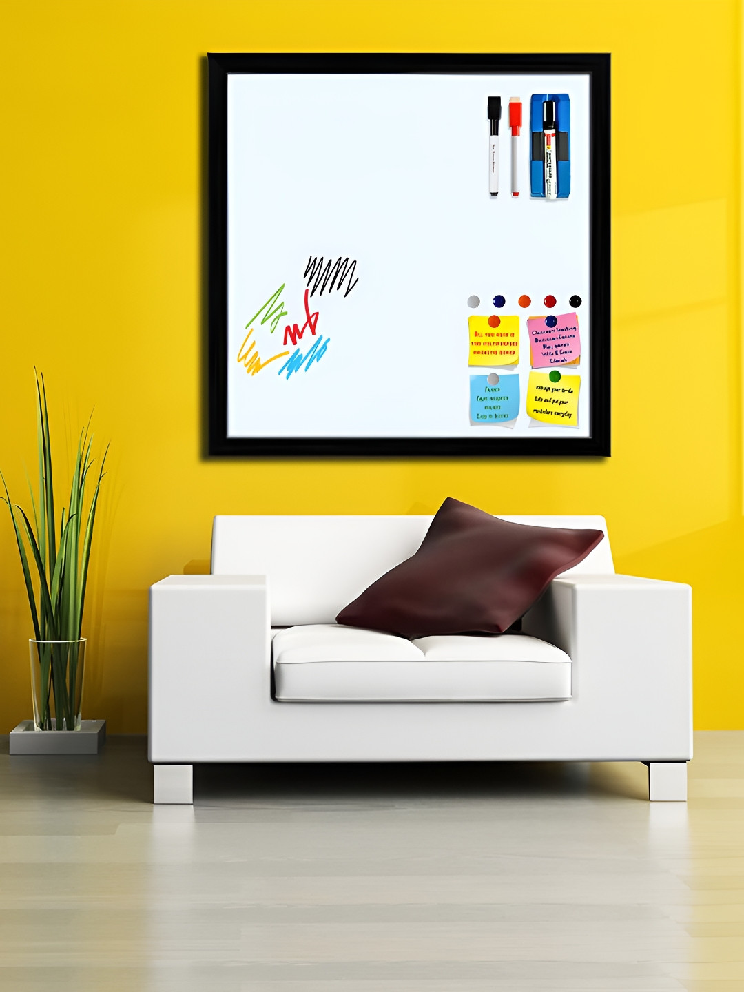 ArtzFolio Magnetic Board Wood Glossy Hanging Study -16In