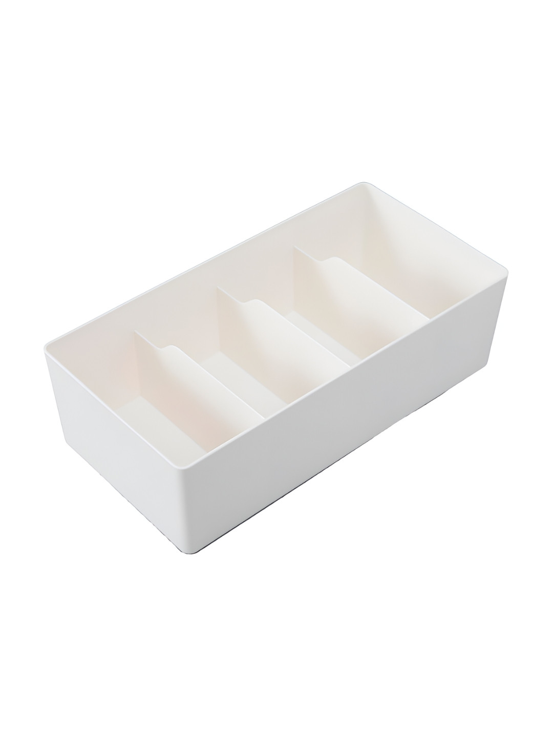 Kuber Industries White 4 Grid Box Cloth Storage Organizer