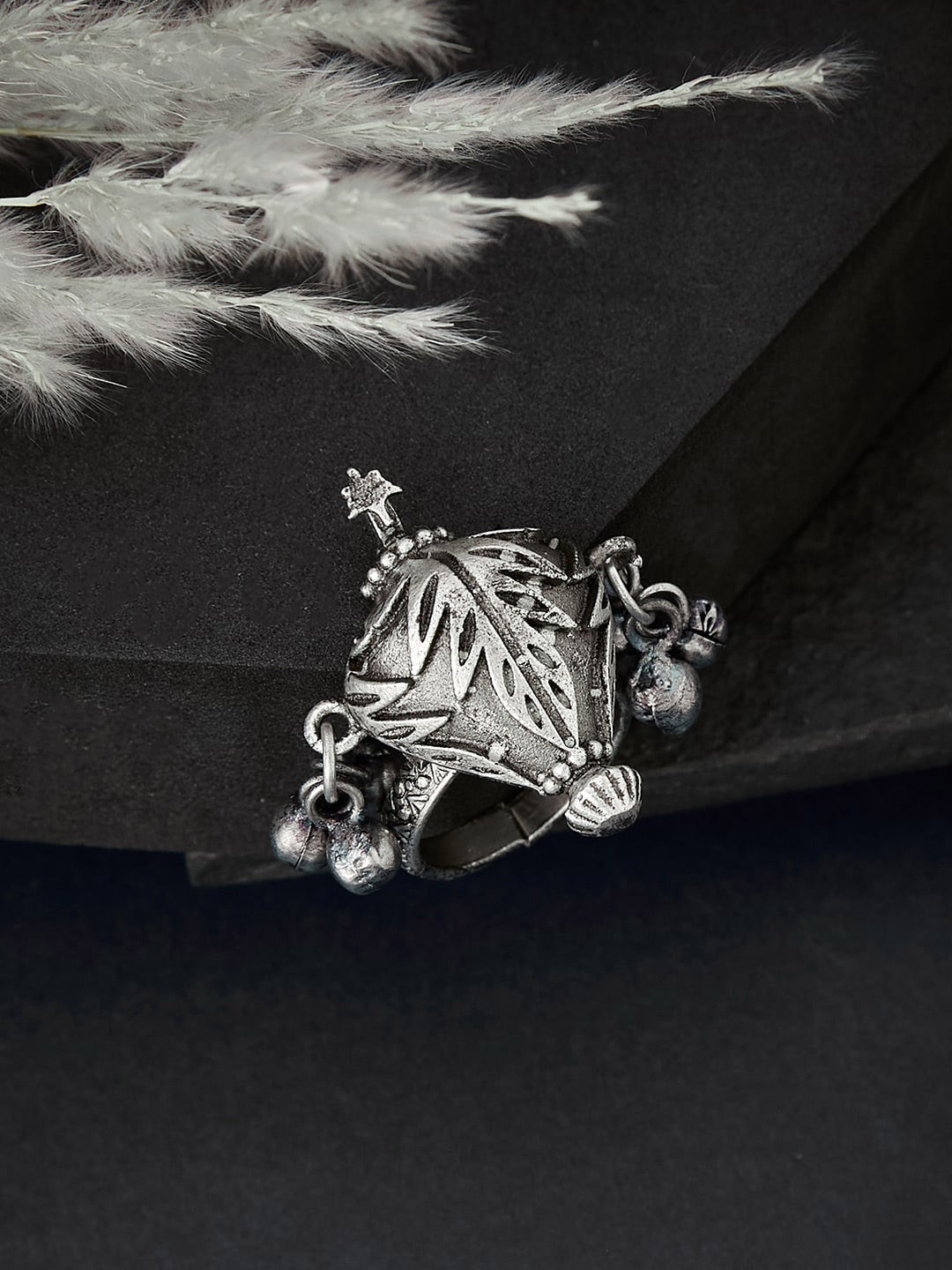 ATIBELLE Silver-Plated Finger Ring