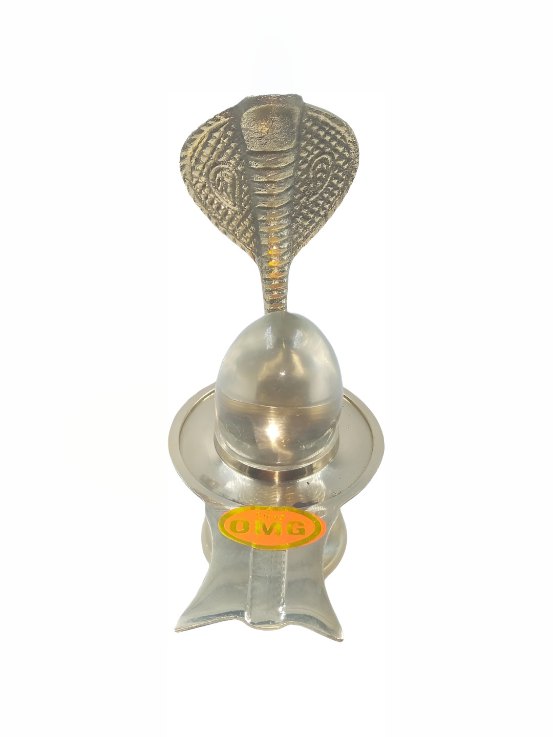 Navyaksh Heavy Jalheri Gold Metal Metallic Prayer Room Set of 2 Medium Showpieces - 3.1 Inches