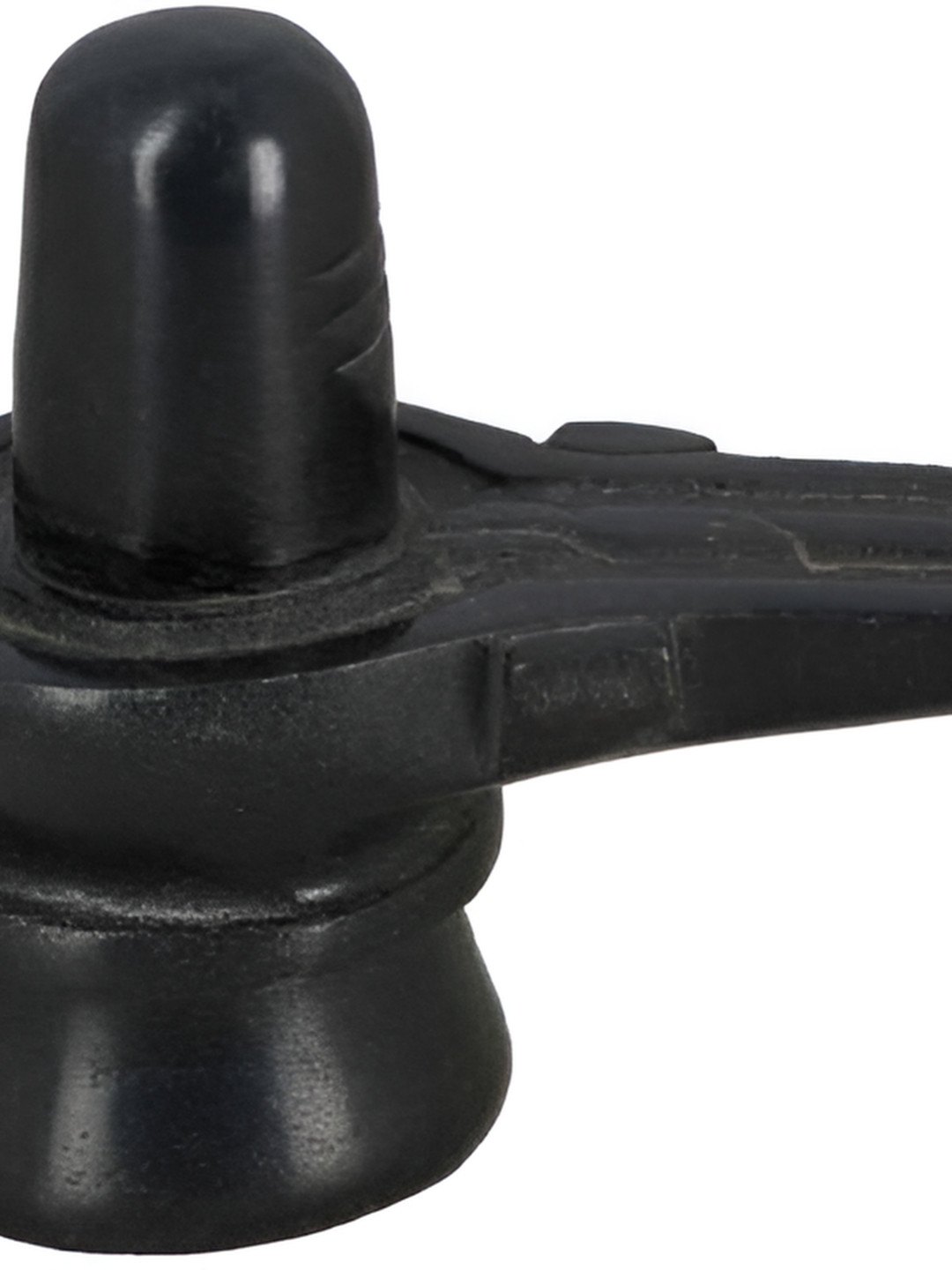 Navyaksh Shiv Ling Black Marble Natural Prayer Room Small Showpiece - 1 Inches