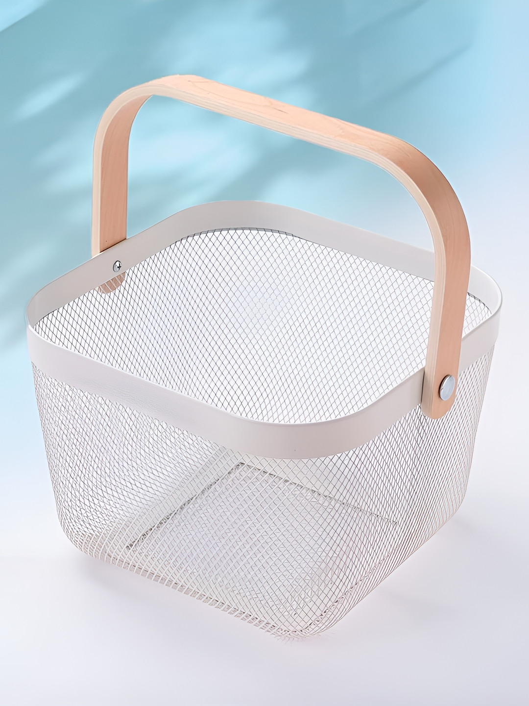 The Better Home White Metal Fruit and Vegetable Basket