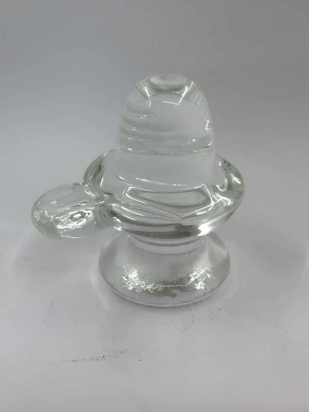 Navyaksh White Crystal Matte Home Office Small Showpiece - 2.4 Inches