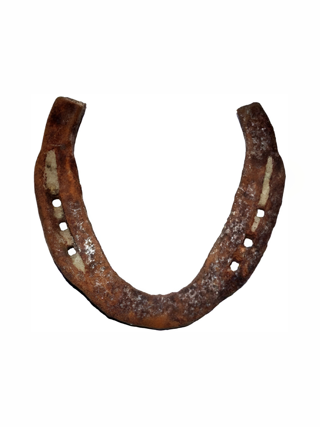 Navyaksh Ghode Ki Naal Brown Iron Metallic Prayer Room Small Showpiece - 5.9 Inches