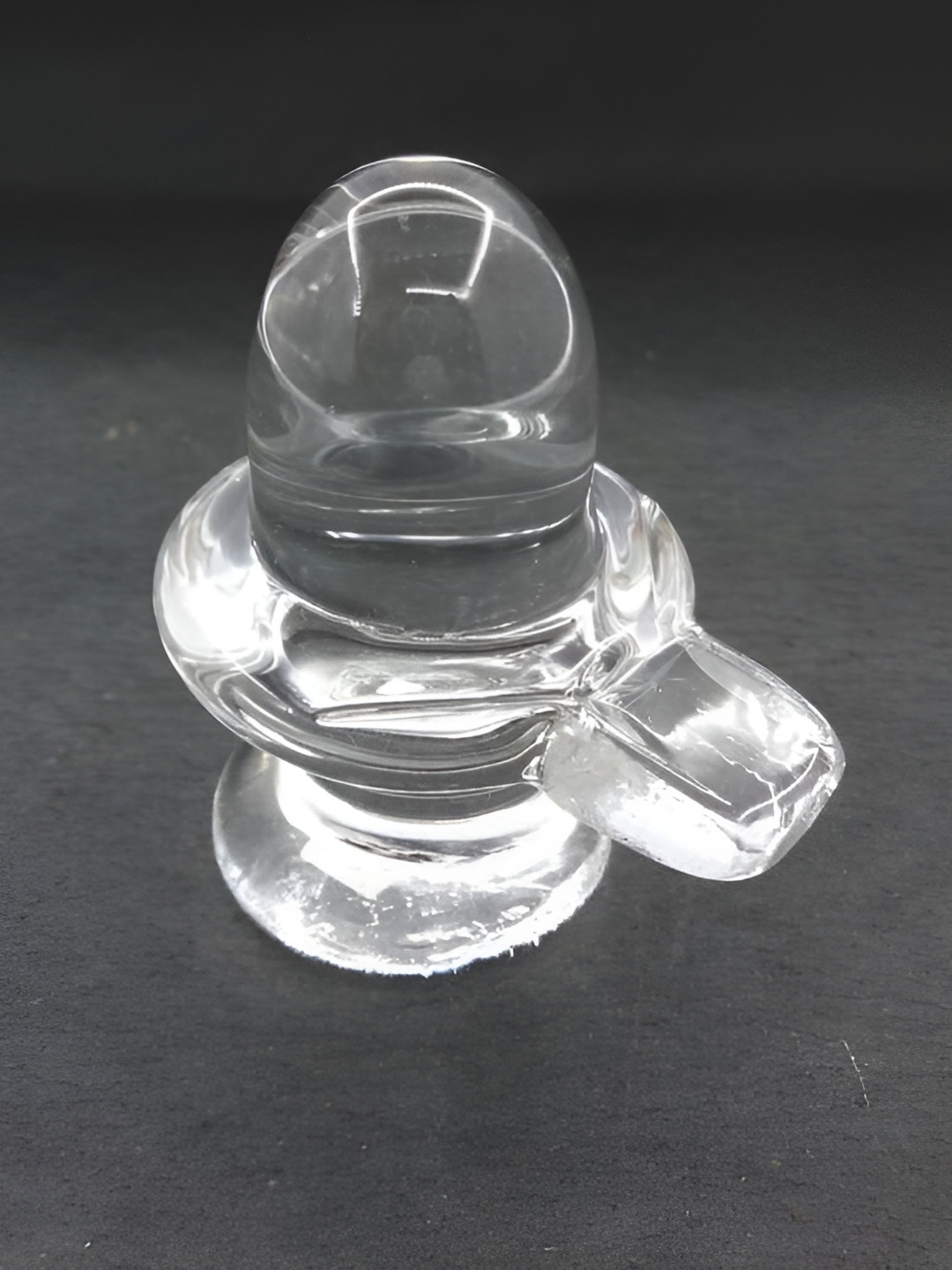 Navyaksh Shigy Transparent Crystal Glossy Prayer Room Small Showpiece - 1.1 Inches