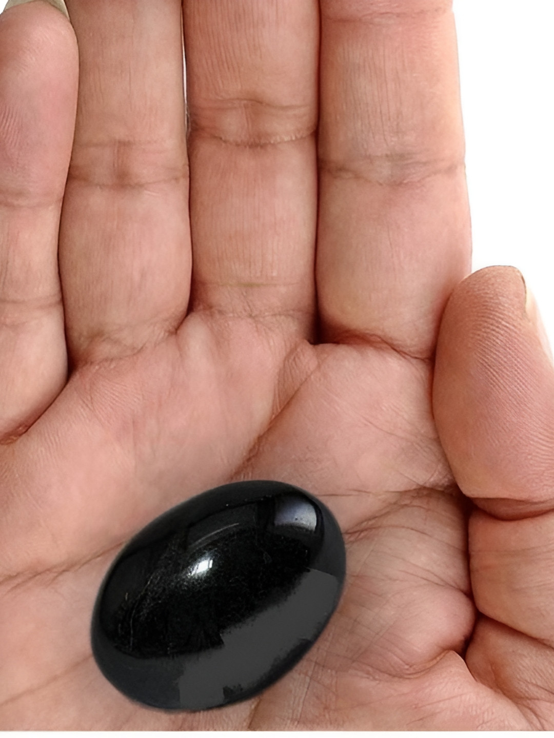 Navyaksh Pathar Black Marble Matte Prayer Room Small Showpiece - 1.6 Inches