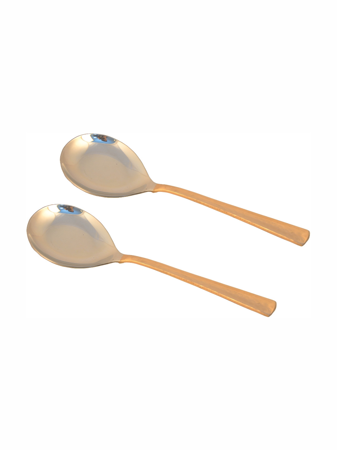 Shivshakti Arts Brown 2 Pieces Copper Serving Spoons