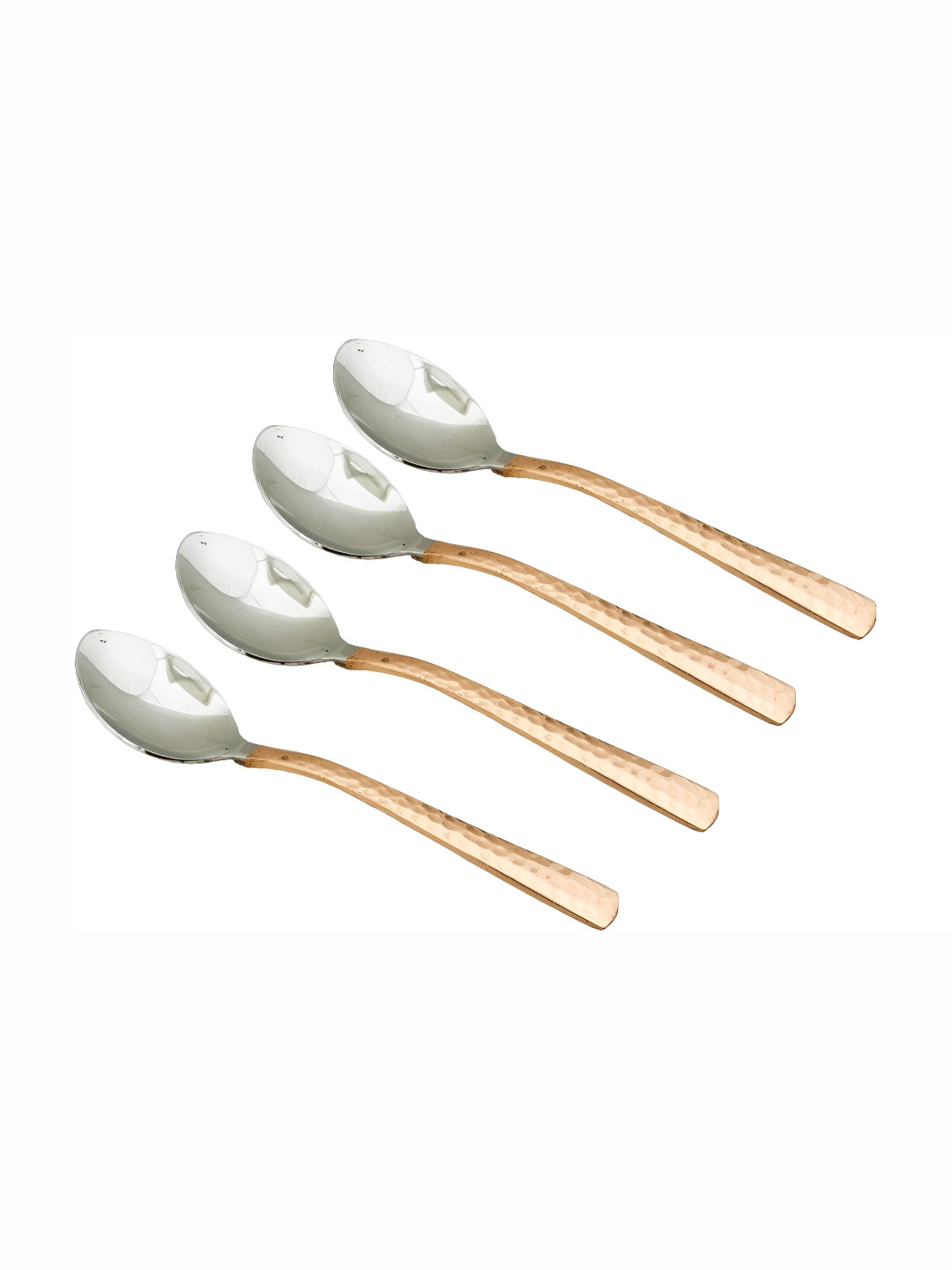 Shivshakti Arts Brown 4 Pieces Copper Tea Spoons