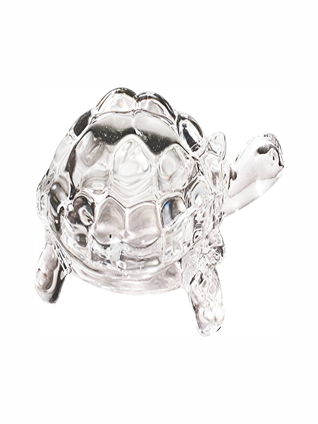 Navyaksh Transparent Crystal Glossy Living Room Small Showpiece - 2 Inches