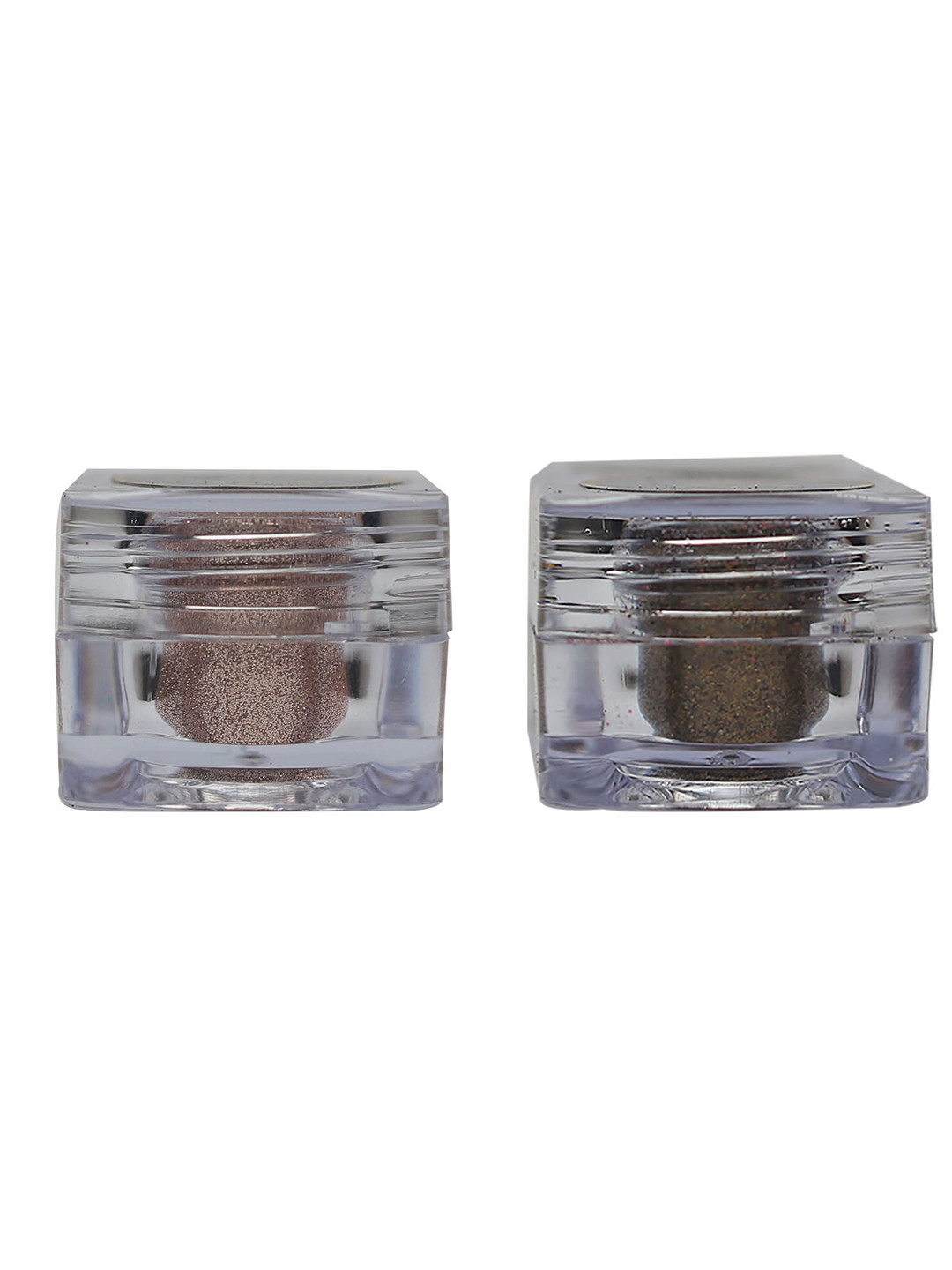 Veoni BELLE Set Of 2 HD Holographic Glitter Eyeshadow 5g Each - Rose Gold & Antique Gold
