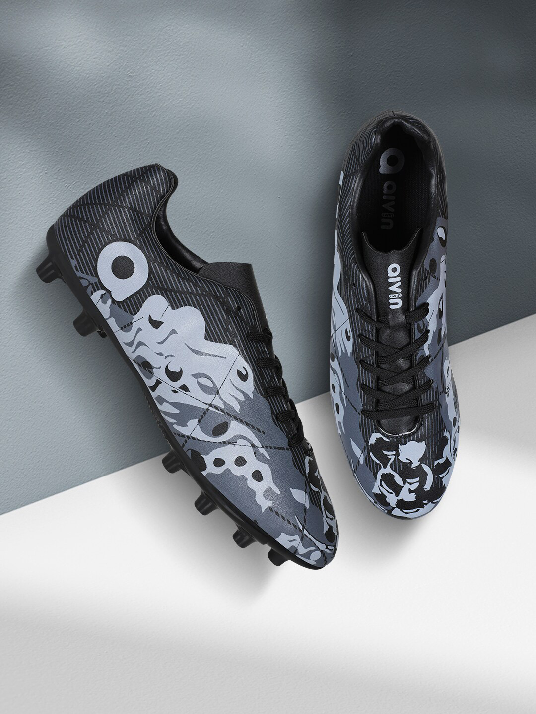 Aivin Men Prited Cleated Football Shoes